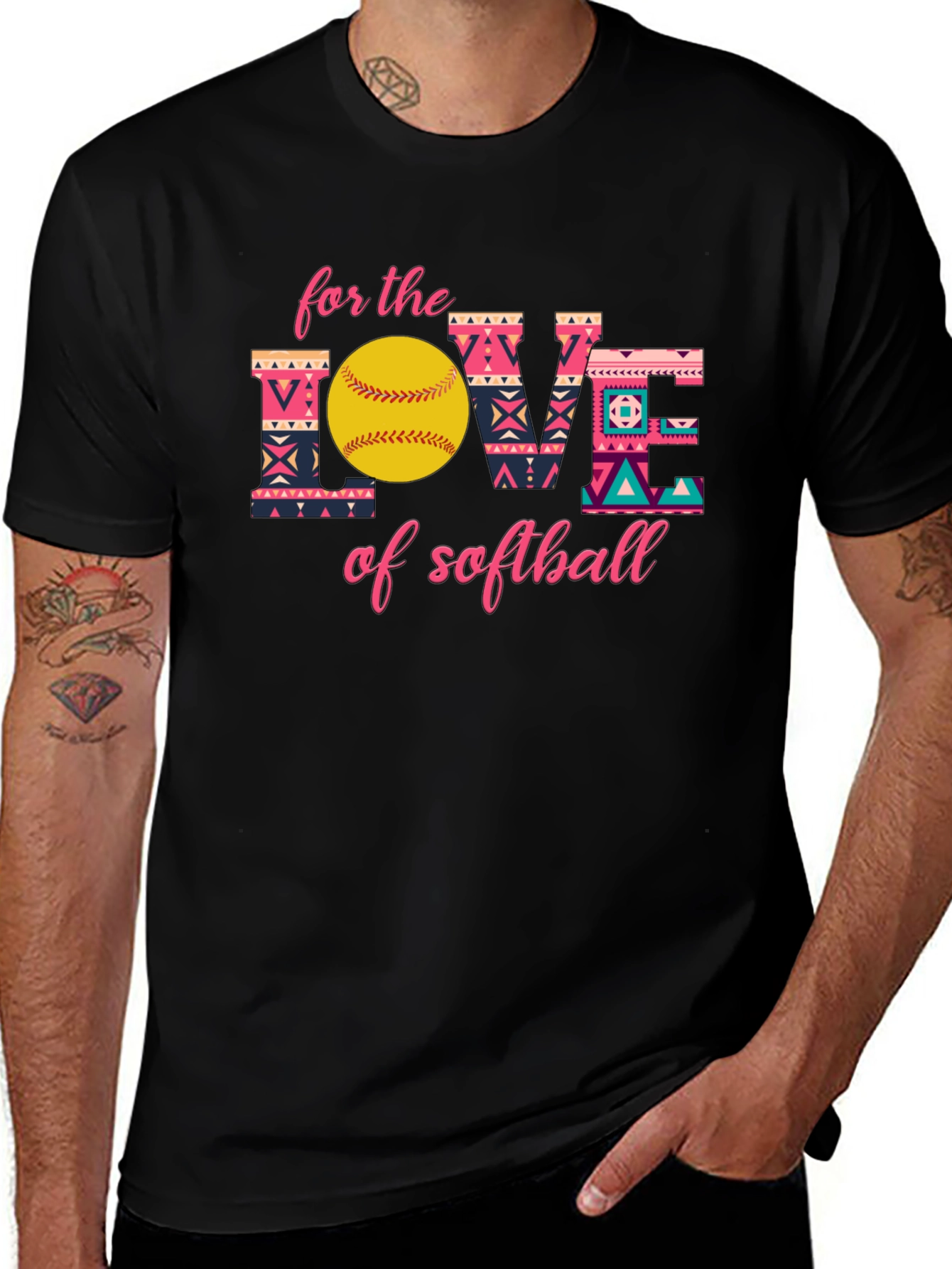 Softball Love T-Shirt - Fun Graphic Tee