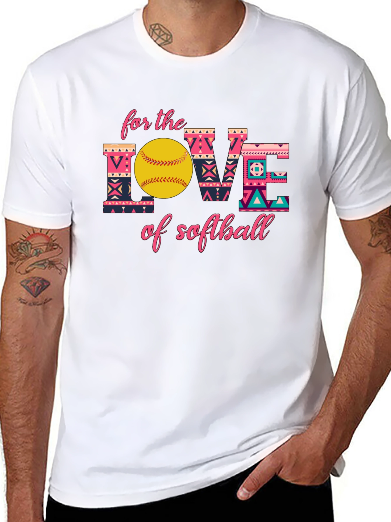 Softball Love T-Shirt - Fun Graphic Tee