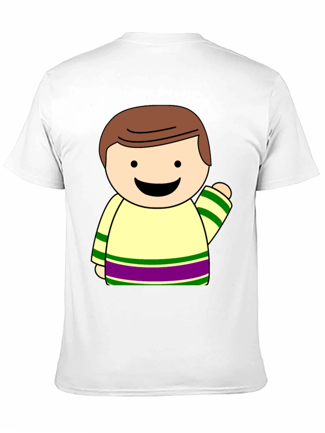 Cartoon Character Graphic Black T-Shirt