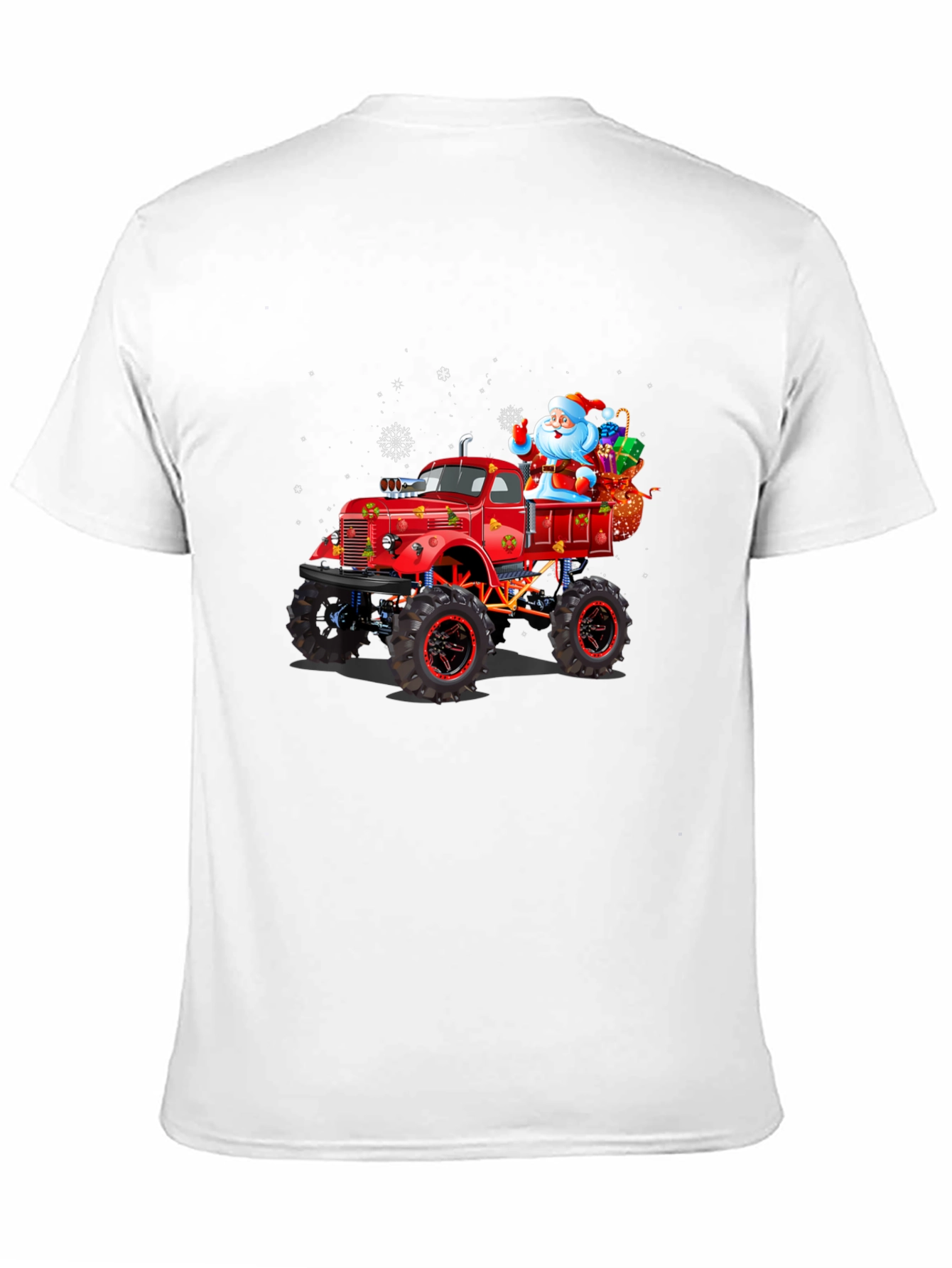 Christmas Monster Truck Santa T-Shirt