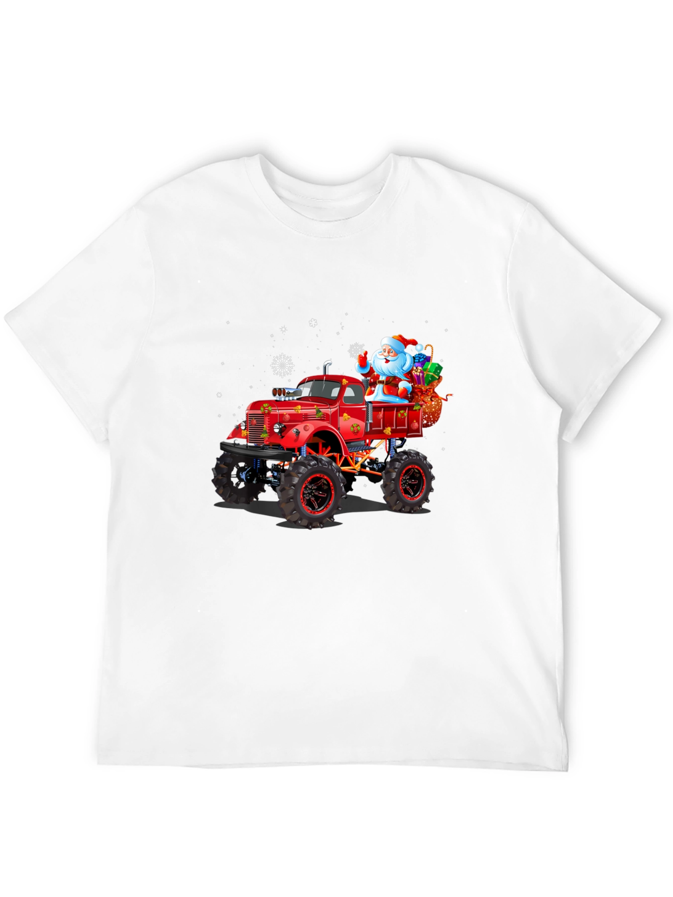Christmas Monster Truck Santa T-Shirt