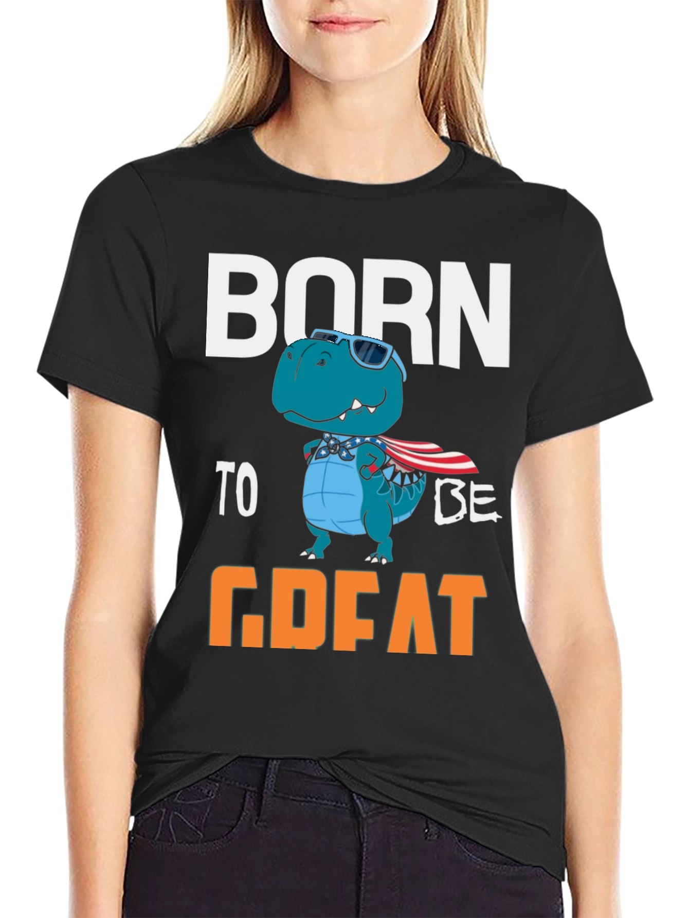 Born to be Great Dinosaur Graphic Tee