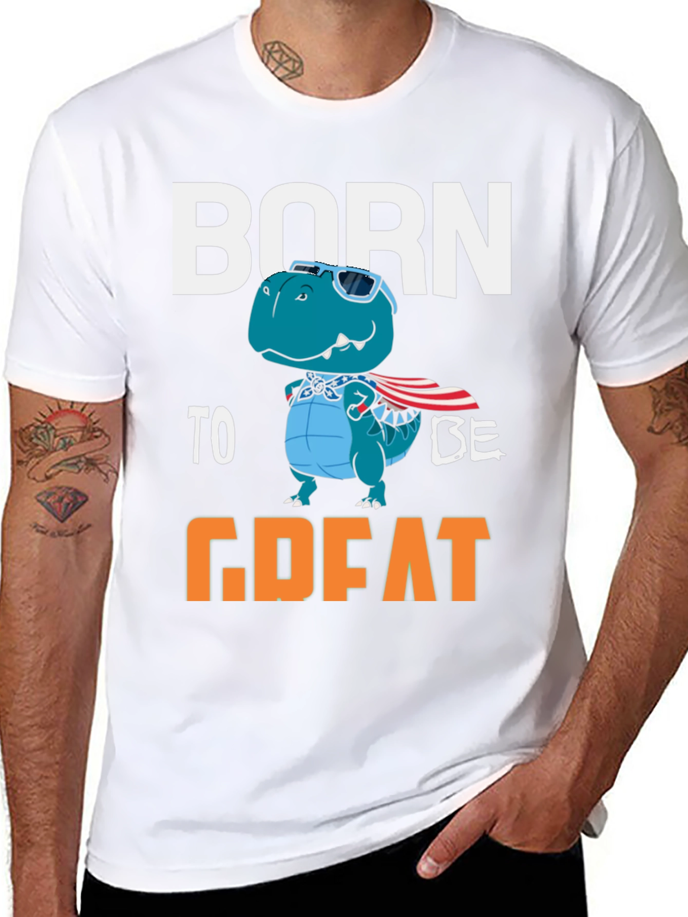 Born to be Great Dinosaur Graphic Tee