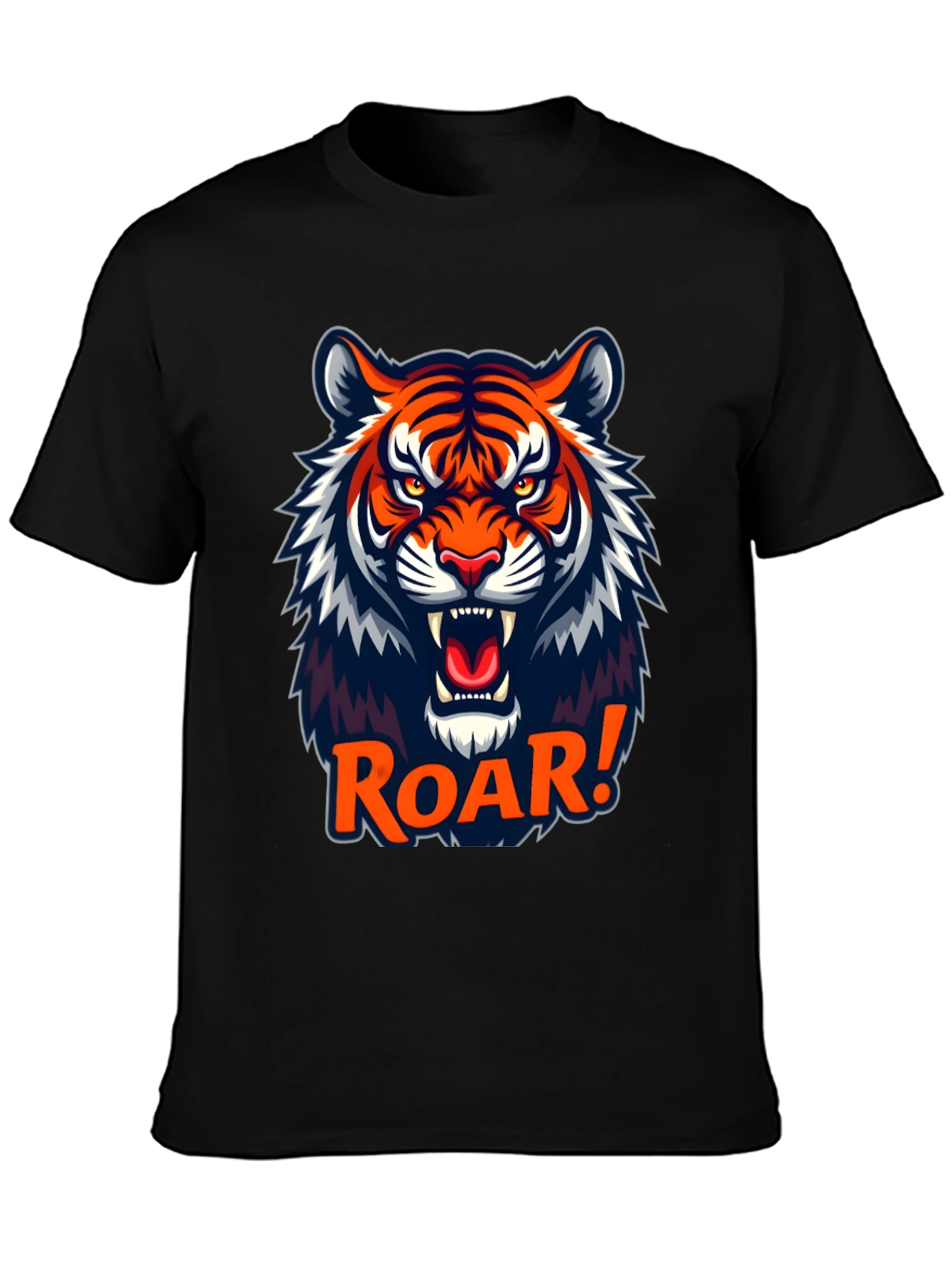 Roaring Tiger Graphic Tee - Black