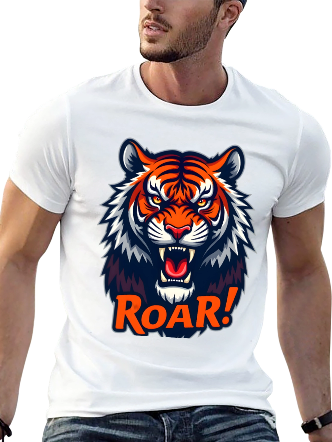 Roaring Tiger Graphic Tee - Black