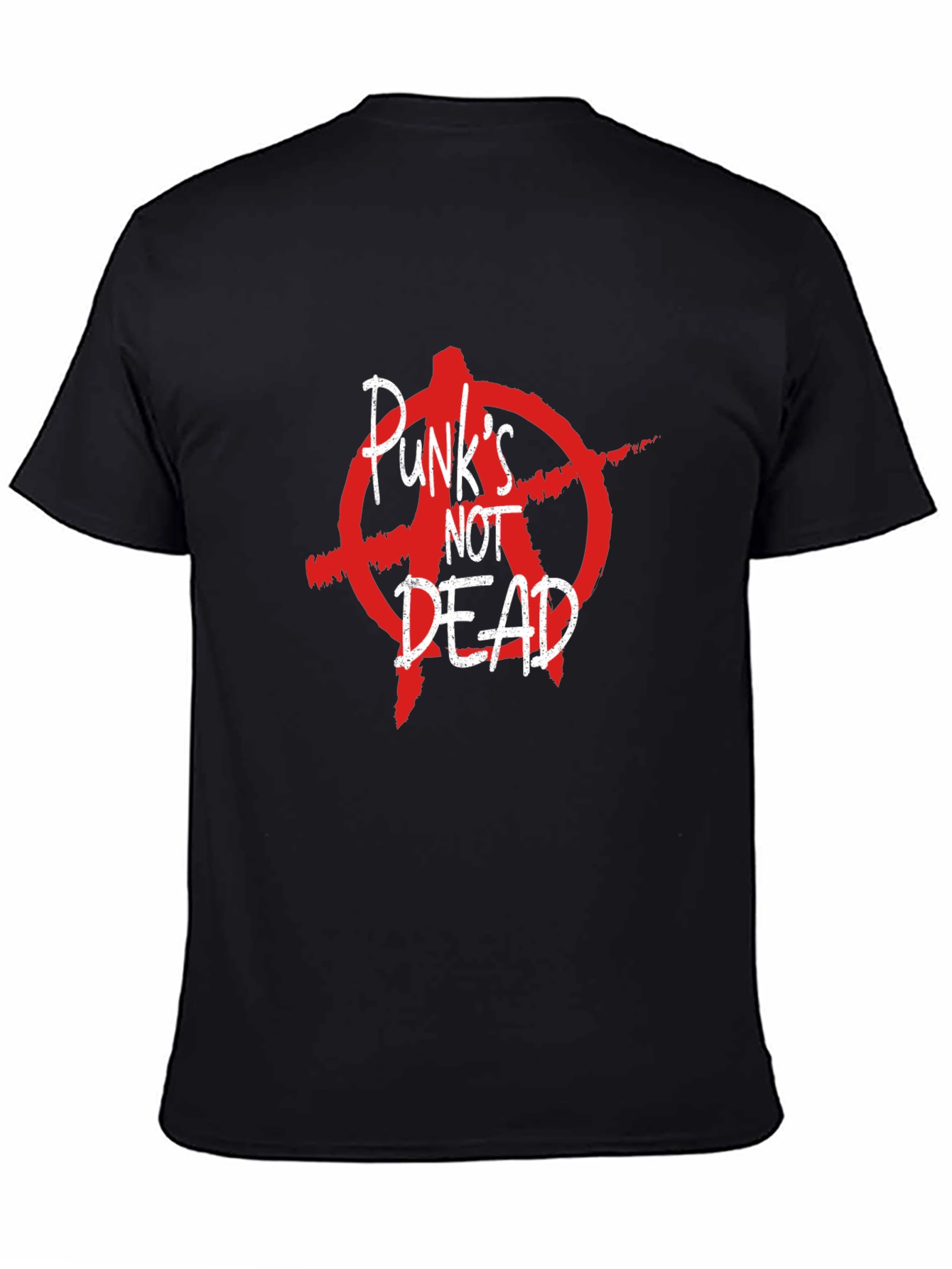 Punks Not Dead Graphic T-Shirt - Anarchy Symbol