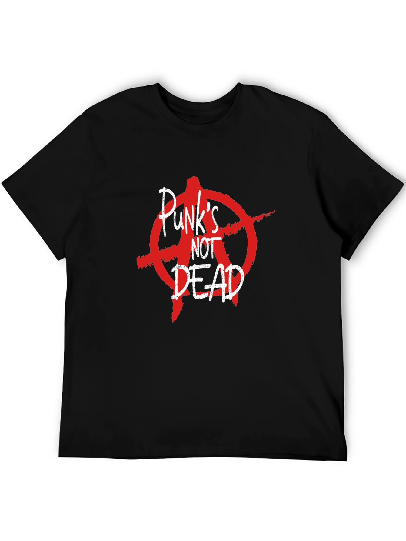 Punks Not Dead Graphic T-Shirt - Anarchy Symbol