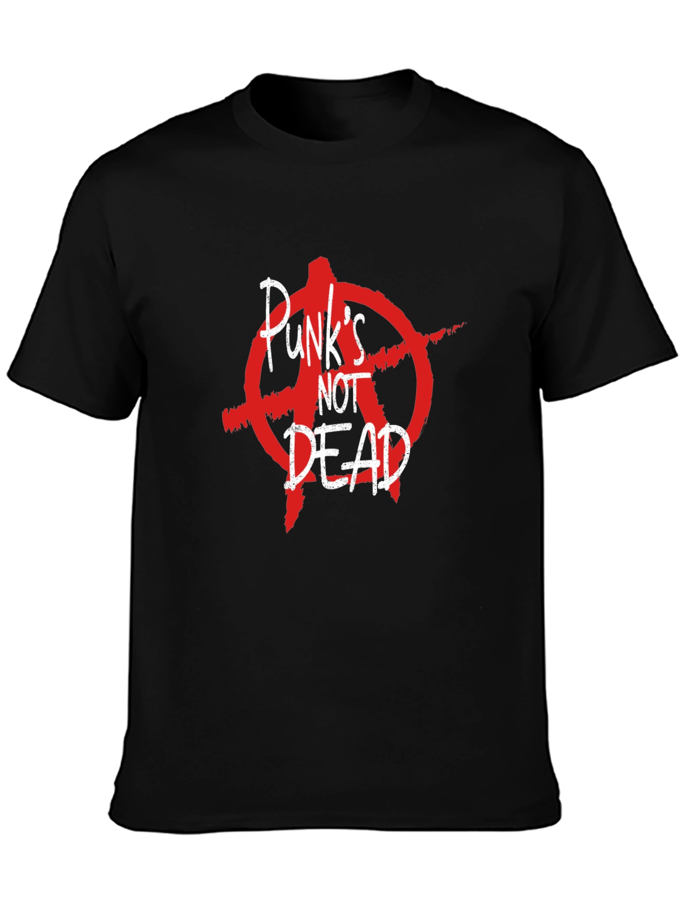 Punks Not Dead Graphic T-Shirt - Anarchy Symbol