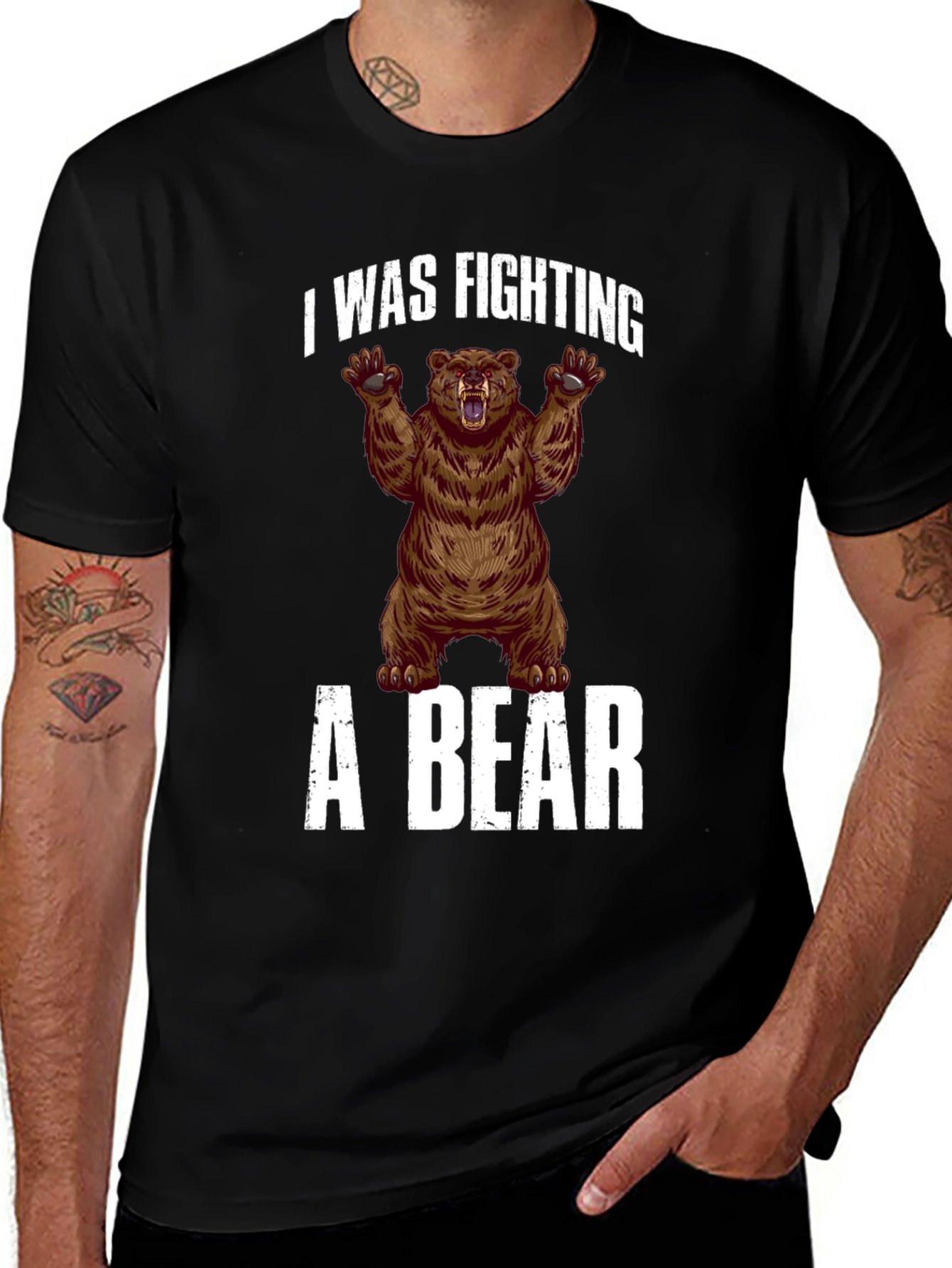 Fighting Bear Graphic Tee