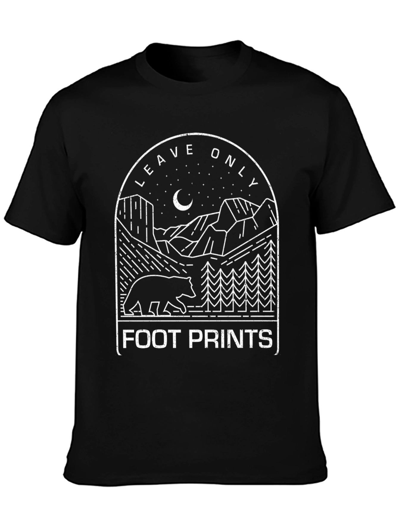 Leave Only Footprints Graphic T-Shirt