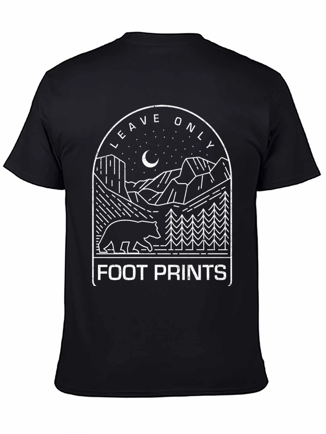 Leave Only Footprints Graphic T-Shirt