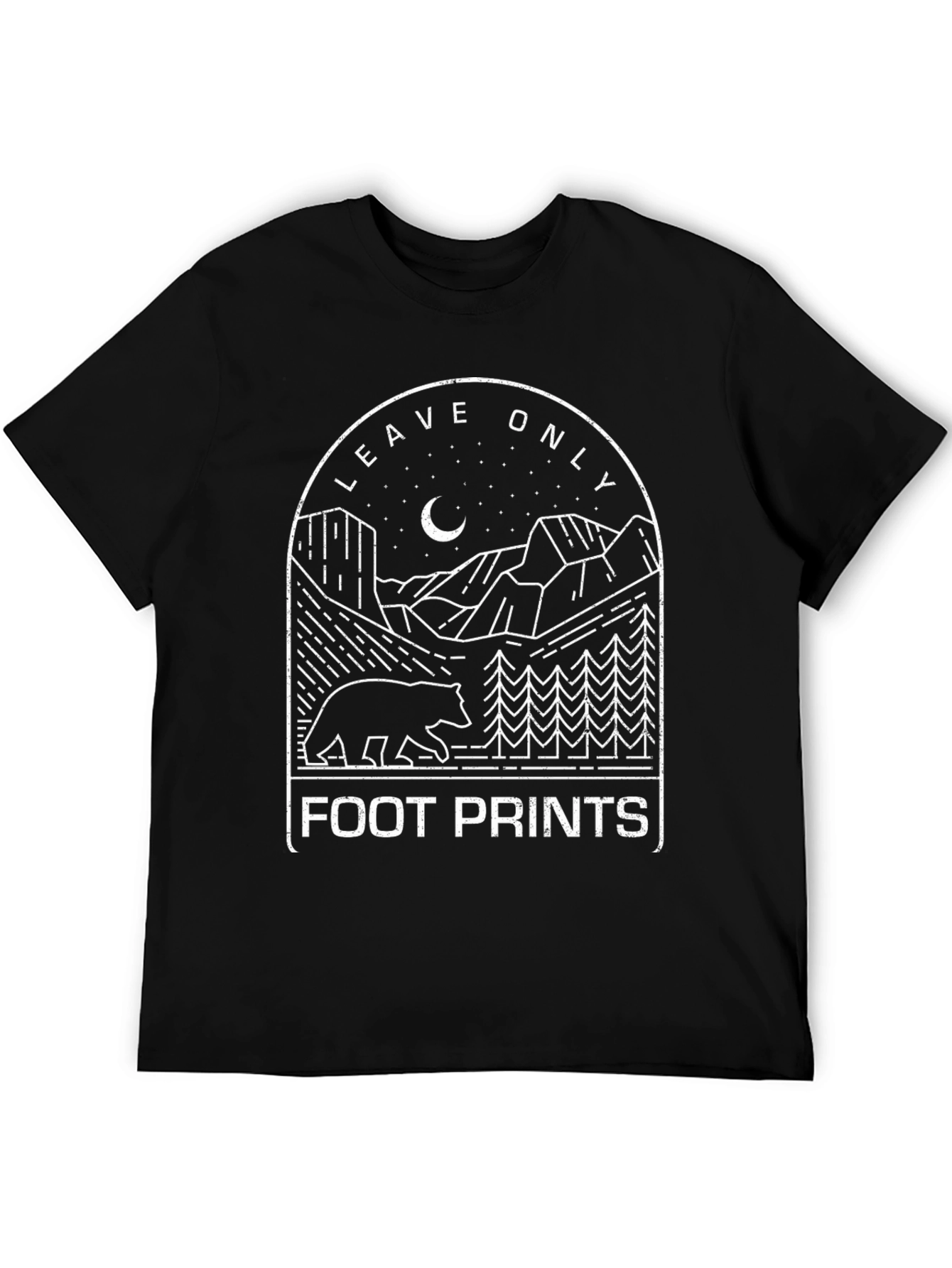 Leave Only Footprints Graphic T-Shirt