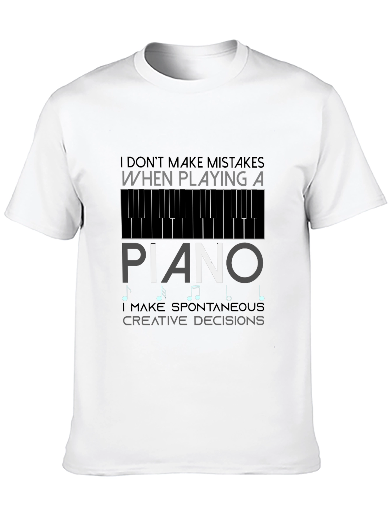Piano Player Graphic T-Shirt - Spontaneous Creative Decisions