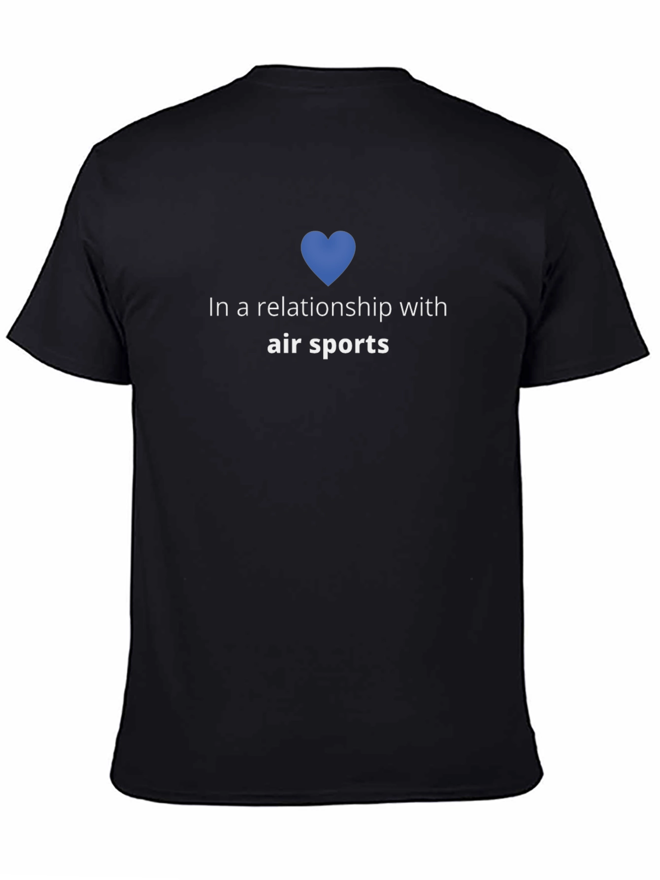 Air Sports Relationship T-Shirt - Blue Heart Design