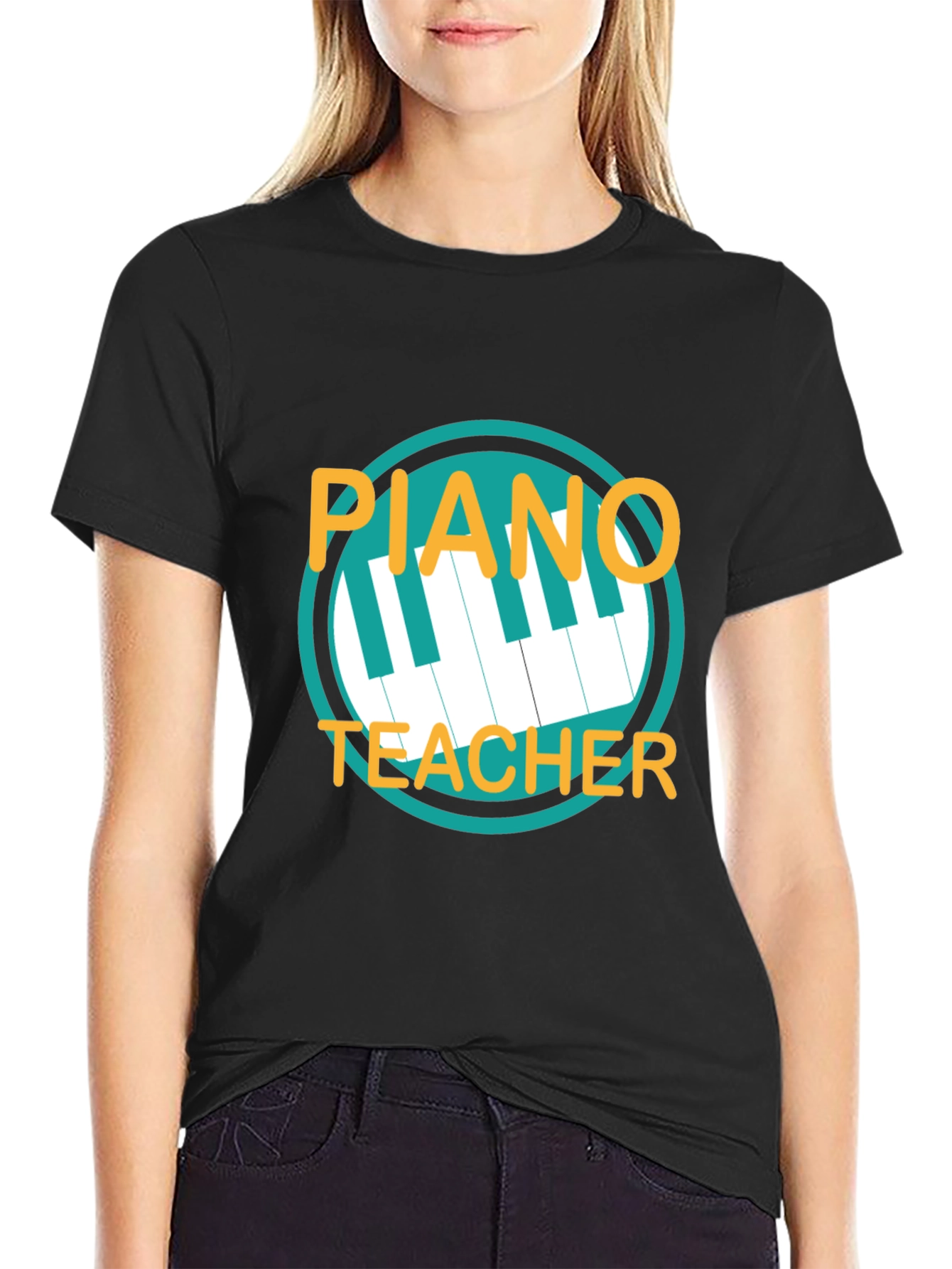 Piano Teacher Graphic Tee - Music Instructor Gift