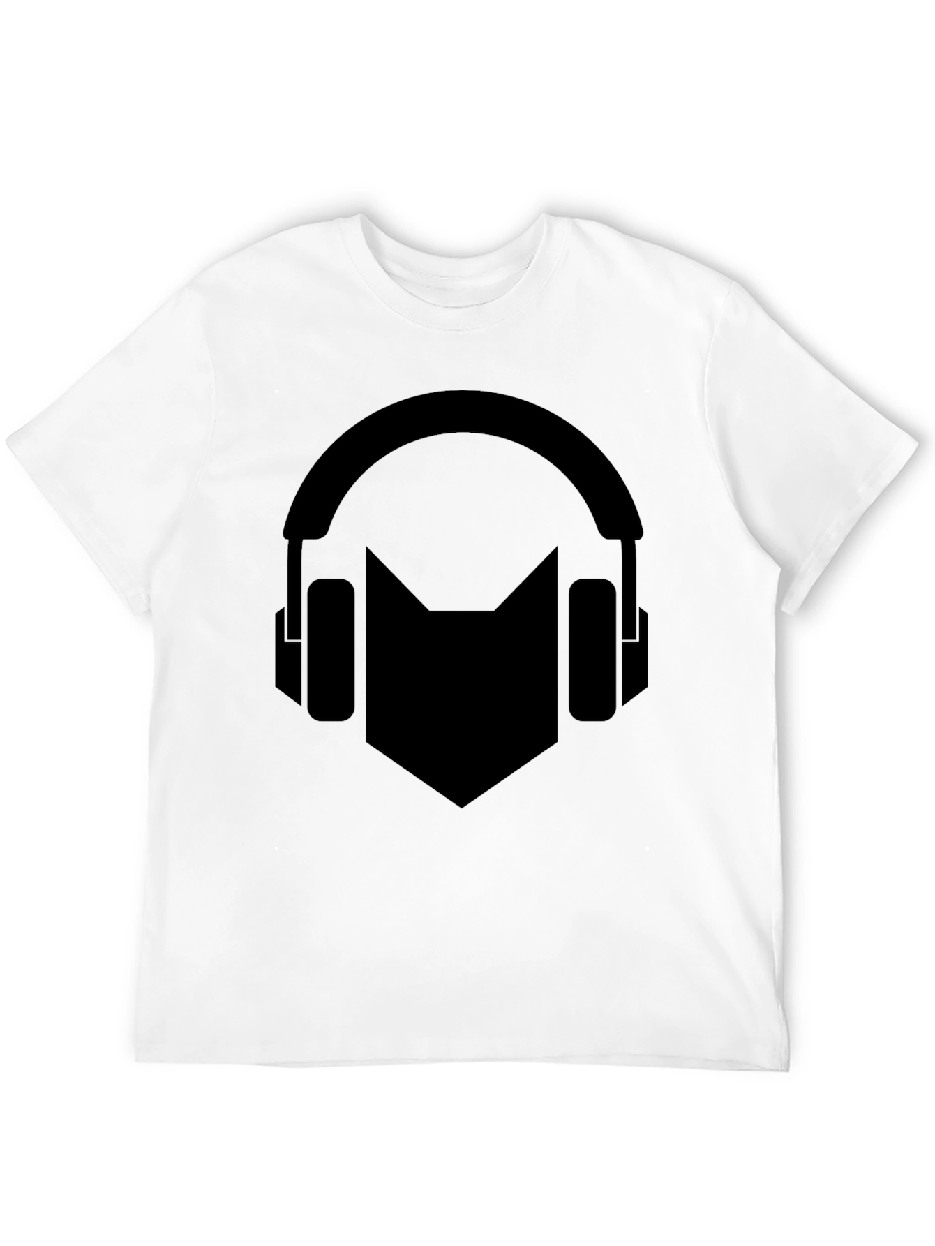 Headphone Cat Graphic T-Shirt