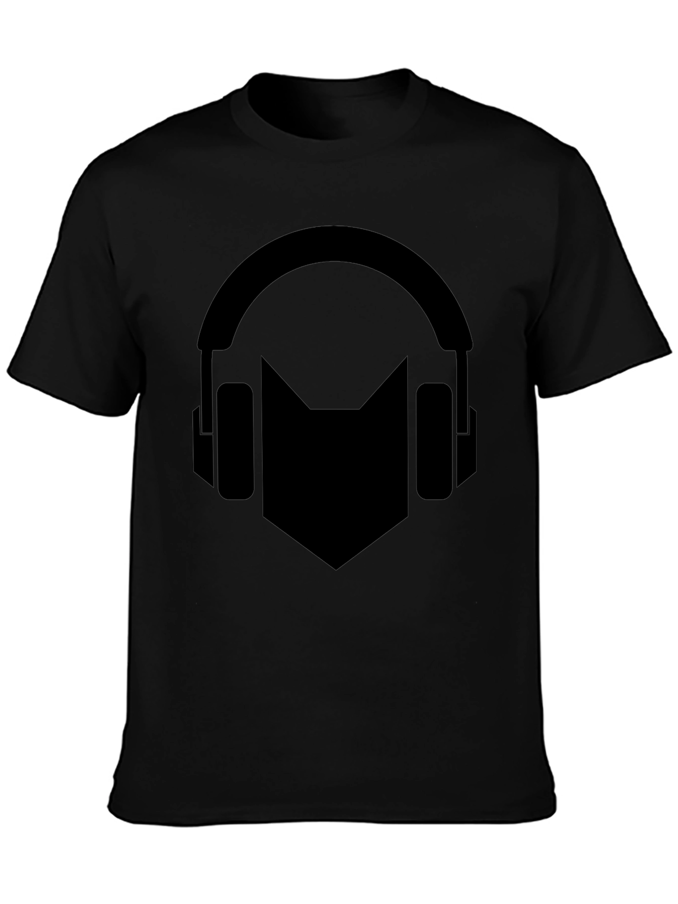 Headphone Cat Graphic T-Shirt