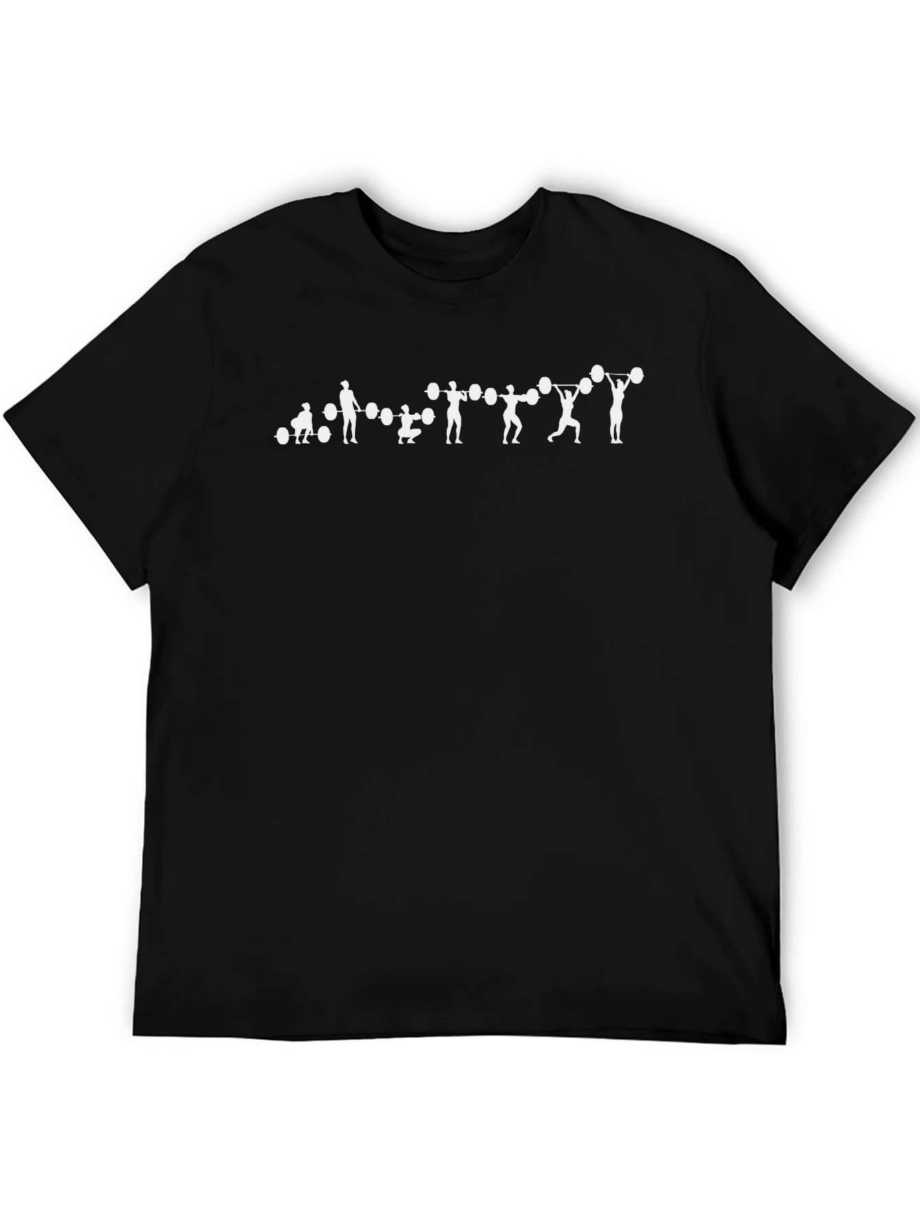 Weightlifting Evolution Graphic Tee - Black Cotton Shirt