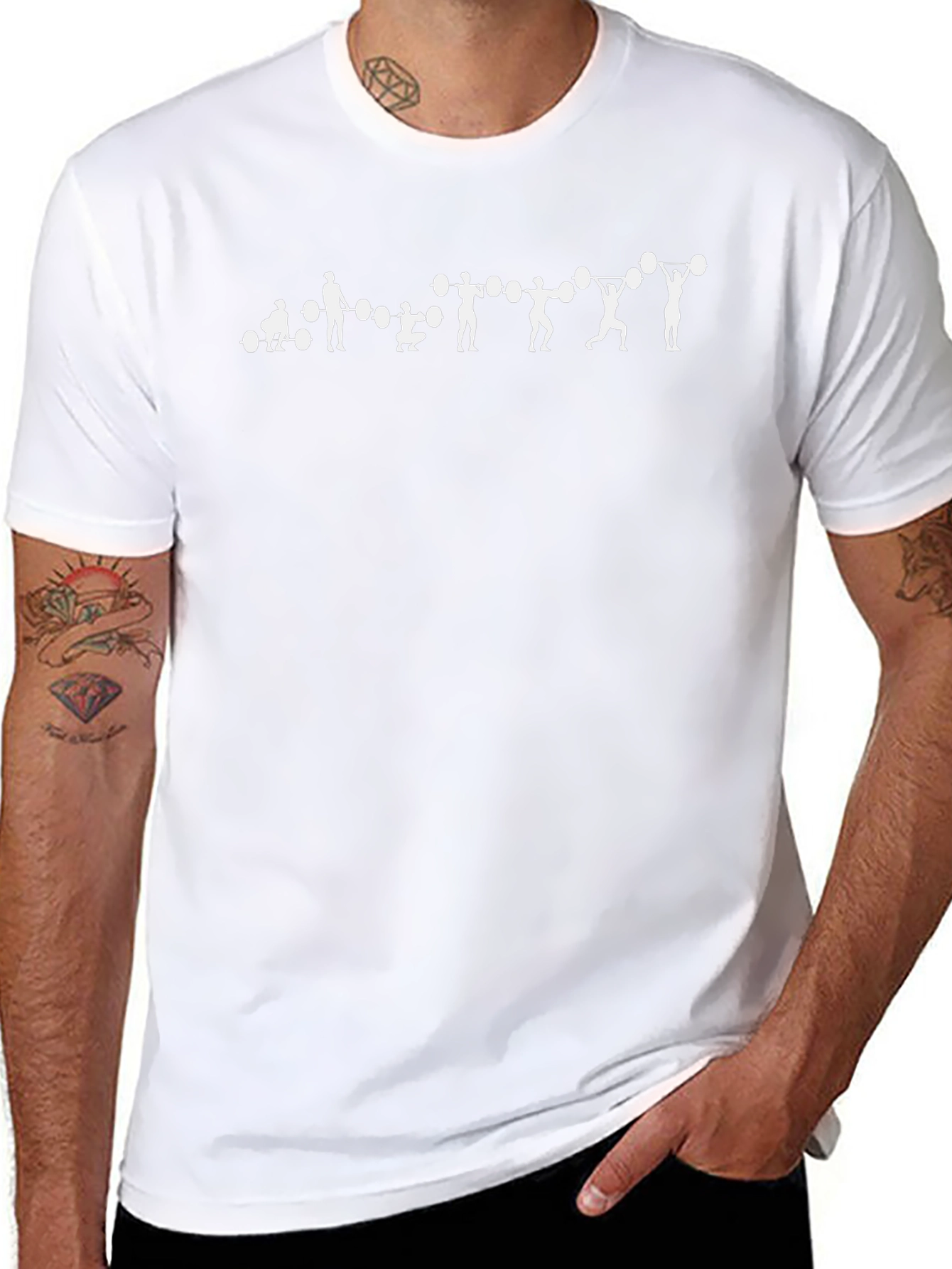 Weightlifting Evolution Graphic Tee - Black Cotton Shirt