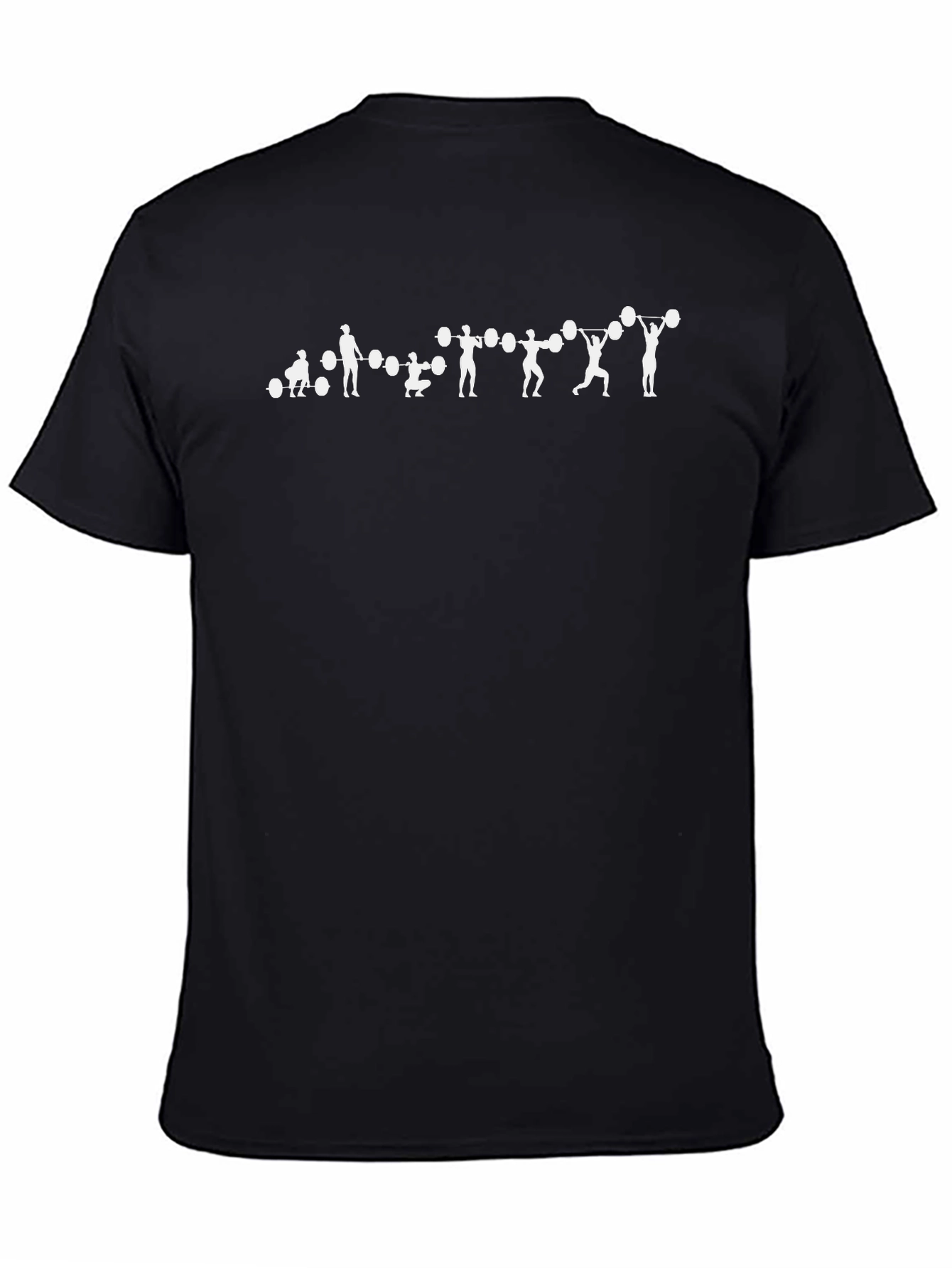 Weightlifting Evolution Graphic Tee - Black Cotton Shirt