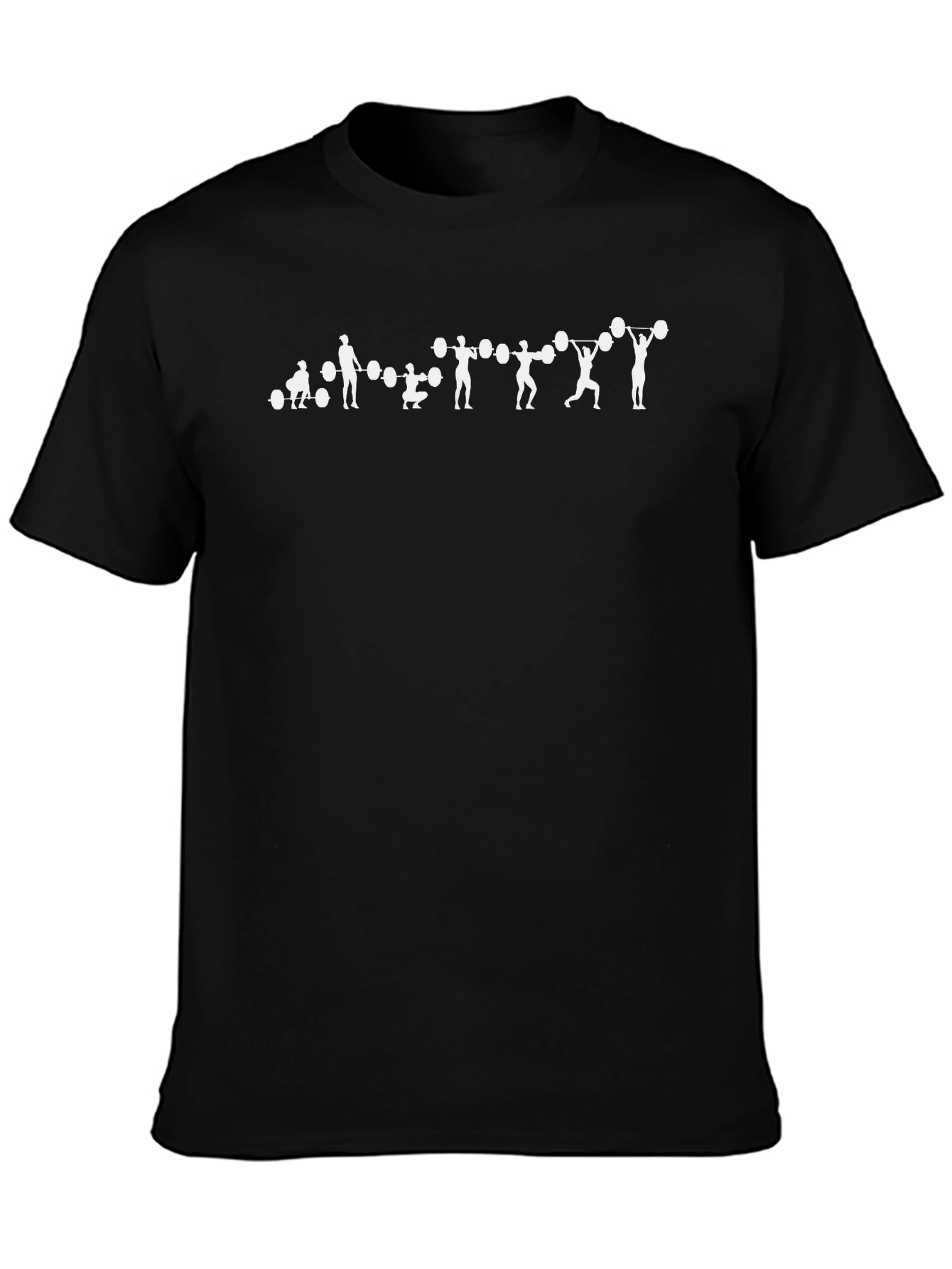 Weightlifting Evolution Graphic Tee - Black Cotton Shirt