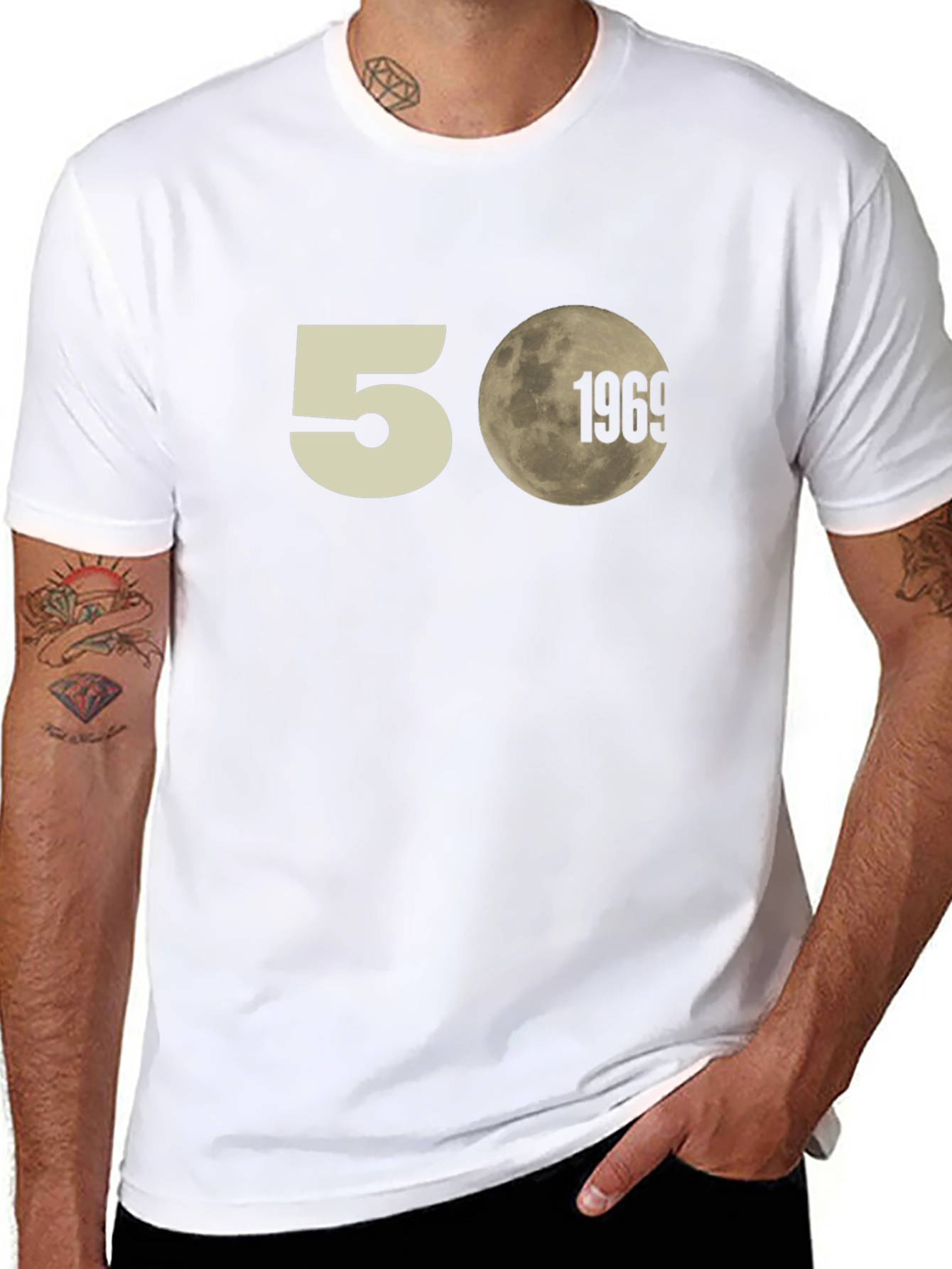 50th Anniversary Moon Landing T-Shirt - Black