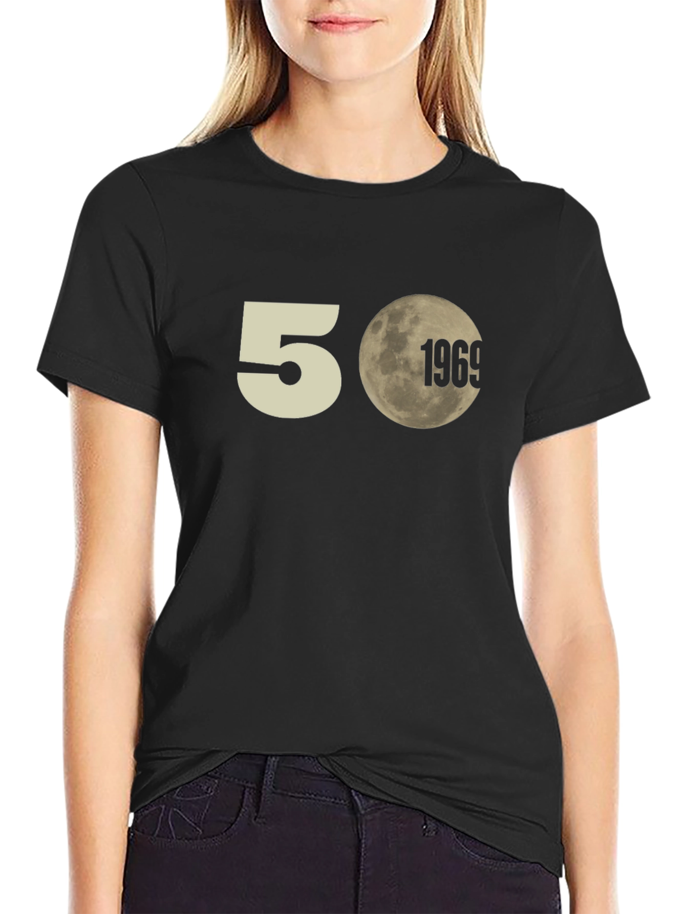 50th Anniversary Moon Landing T-Shirt - Black