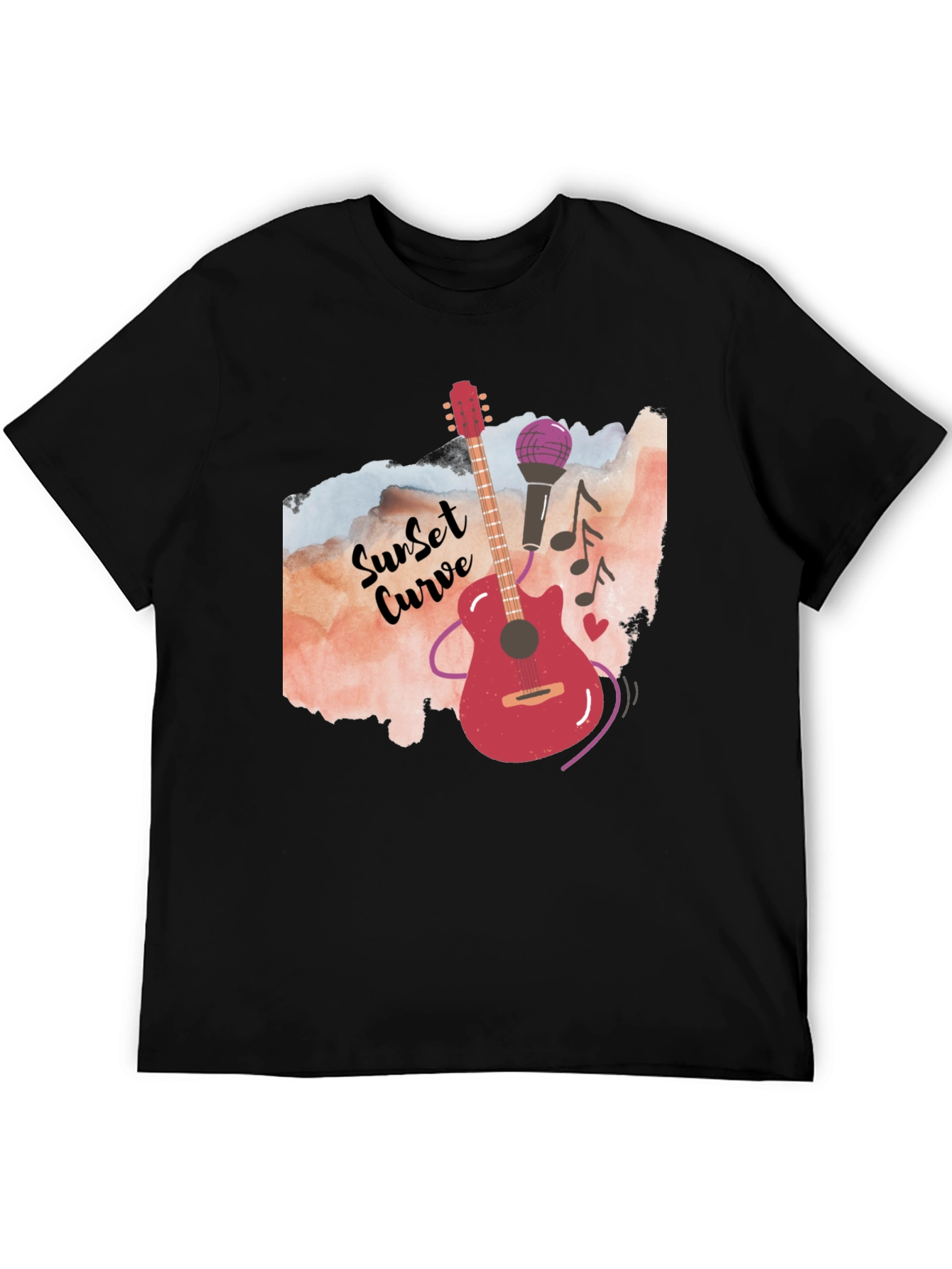 Sunset Curve Music Graphic Tee