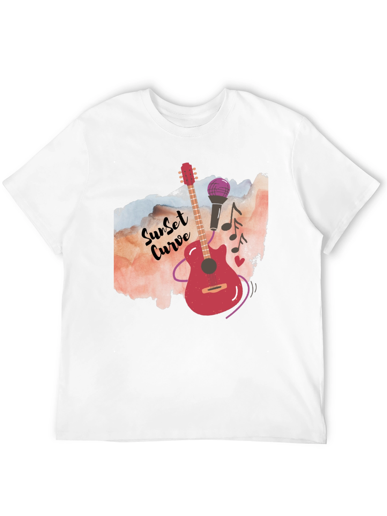Sunset Curve Music Graphic Tee