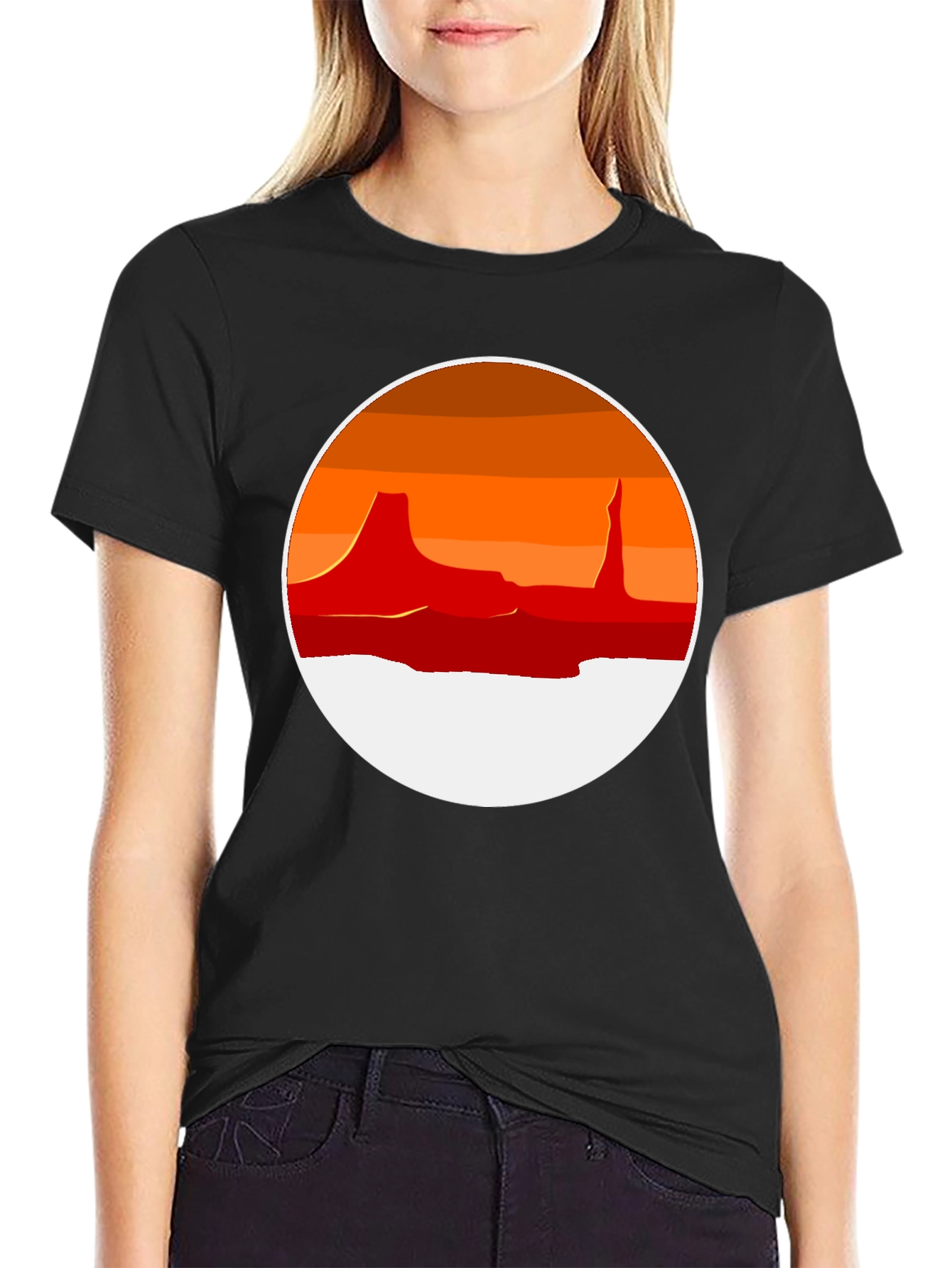 Desert Sunset Graphic T-Shirt