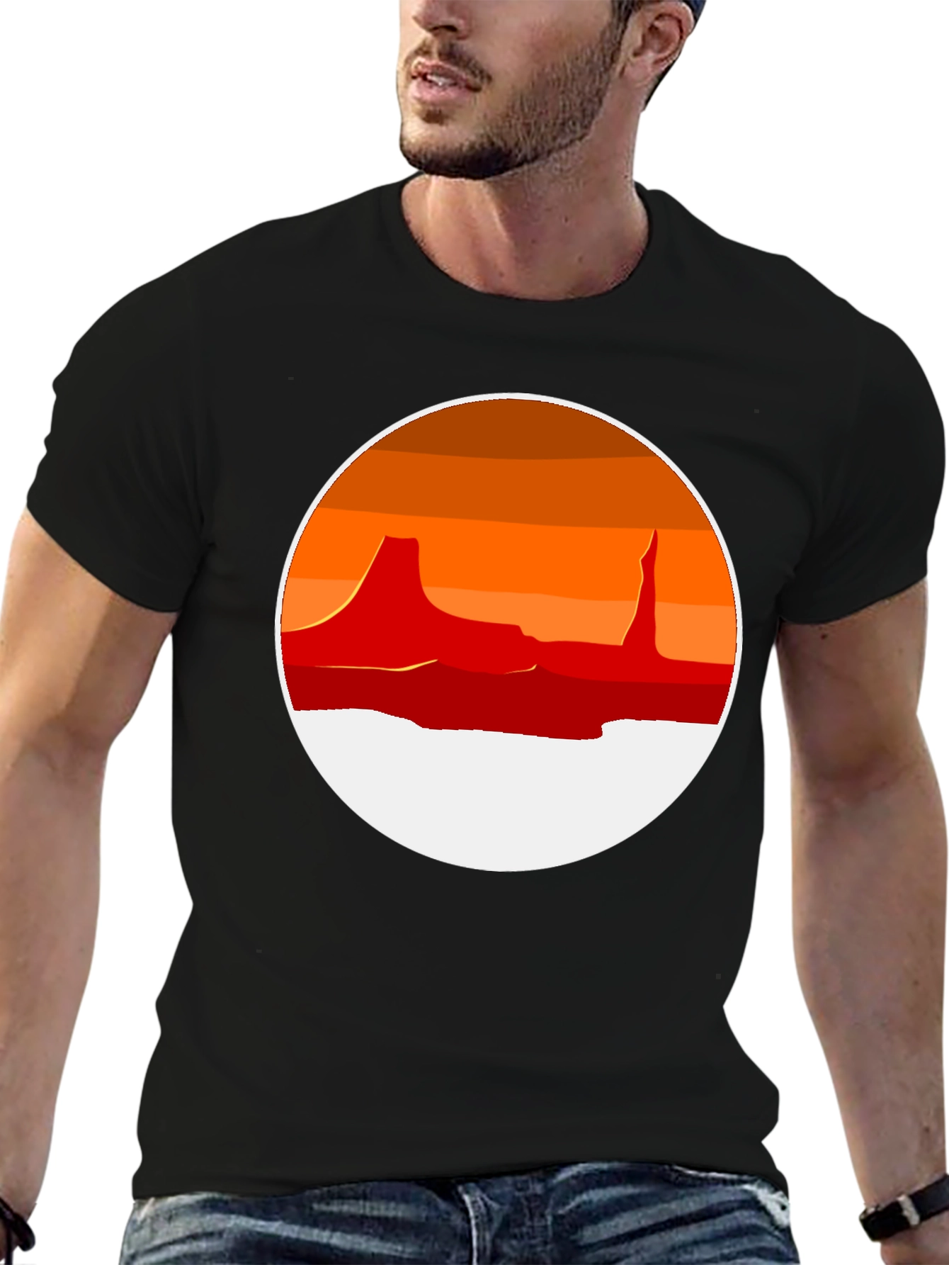 Desert Sunset Graphic T-Shirt