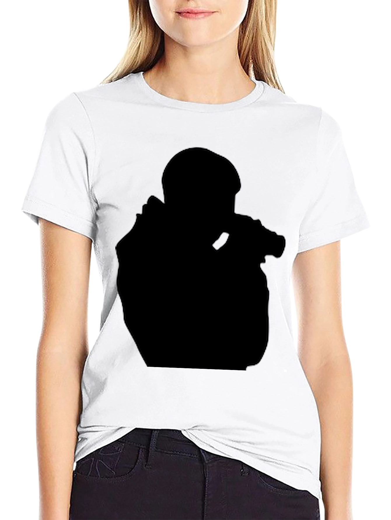 Silhouette Graphic Tee - Black Casual Shirt