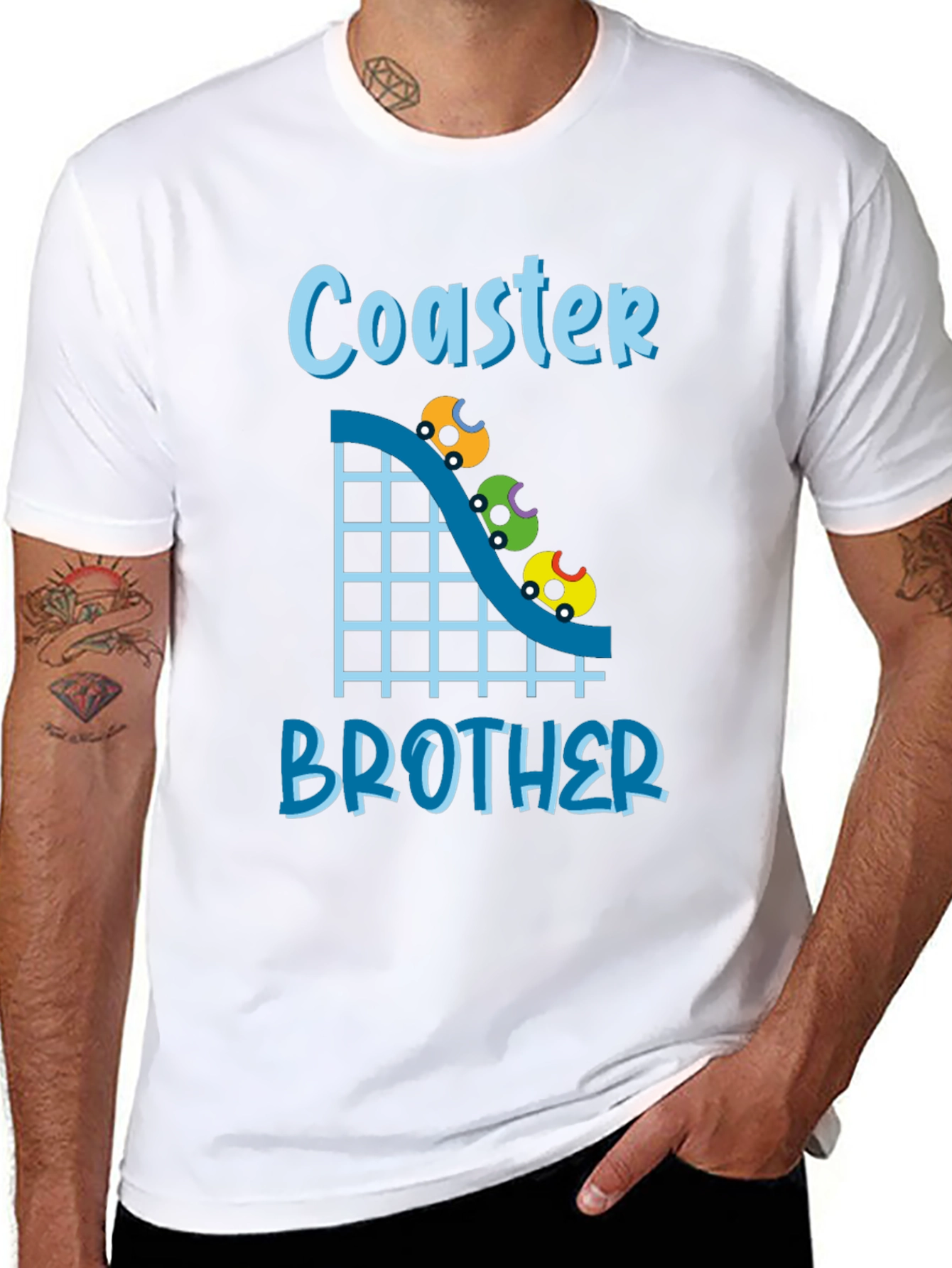 Coaster Brother Graphic Tee - Ride in Style!