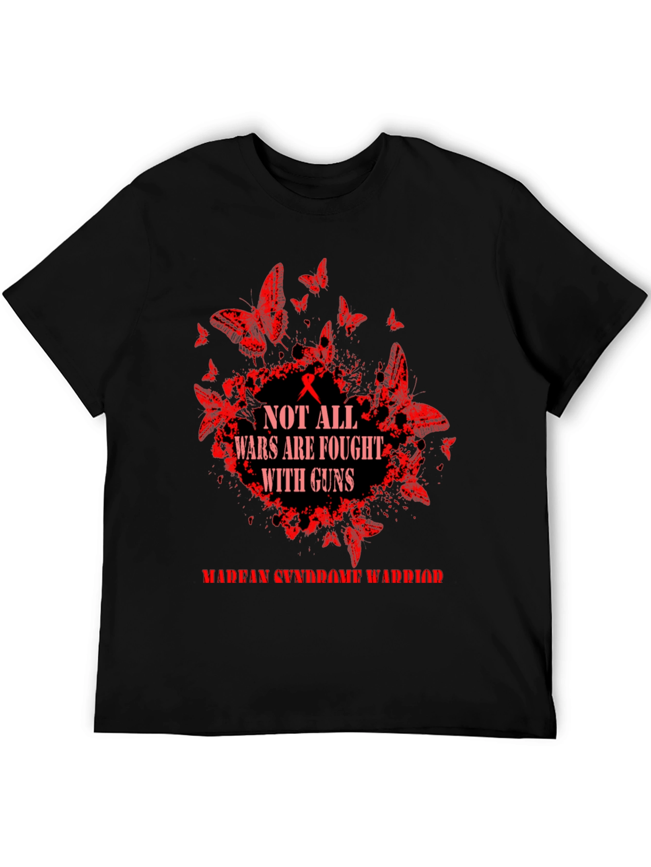 Marfan Syndrome Warrior Tee: Butterfly Guns Awareness