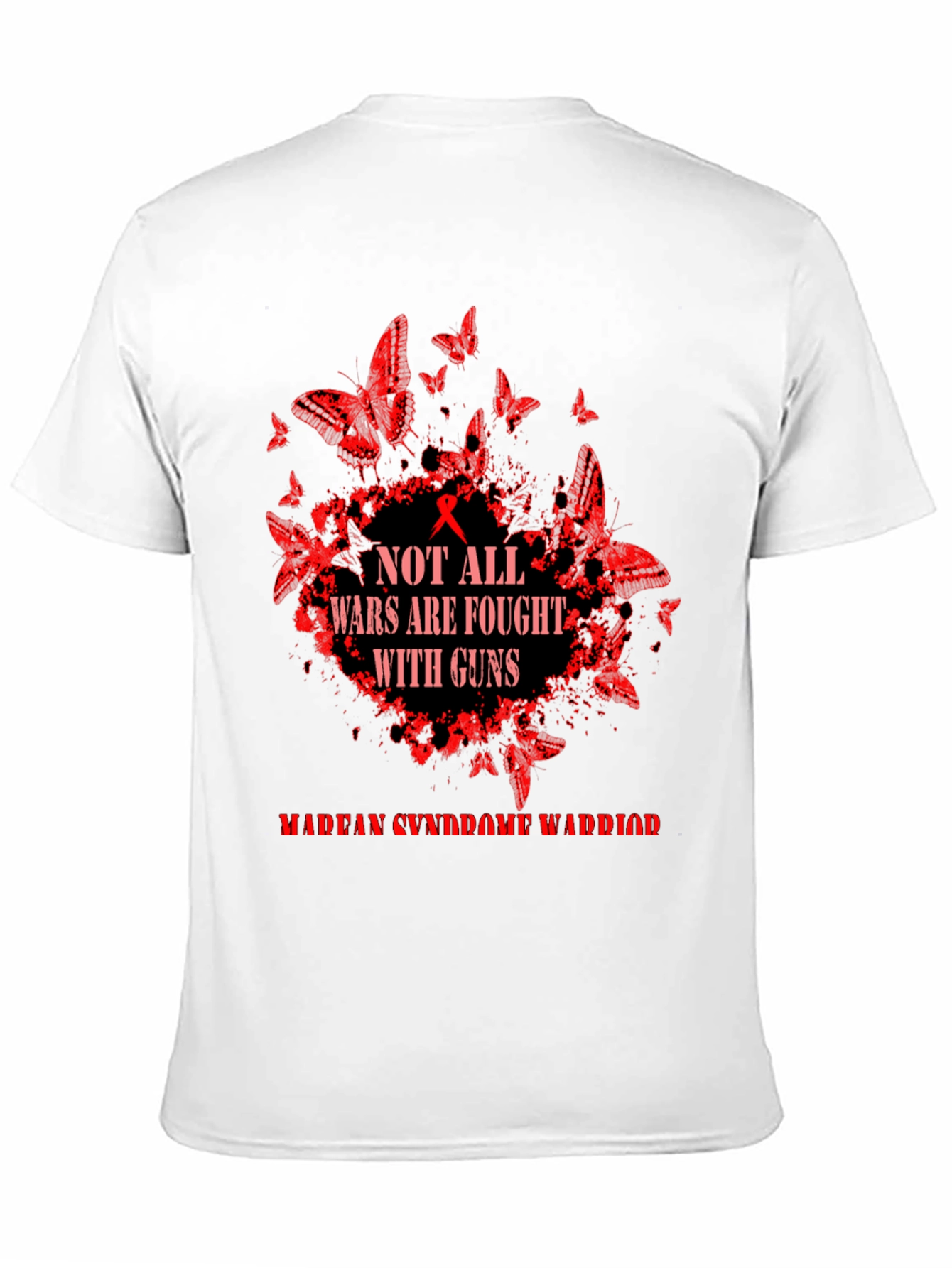 Marfan Syndrome Warrior Tee: Butterfly Guns Awareness
