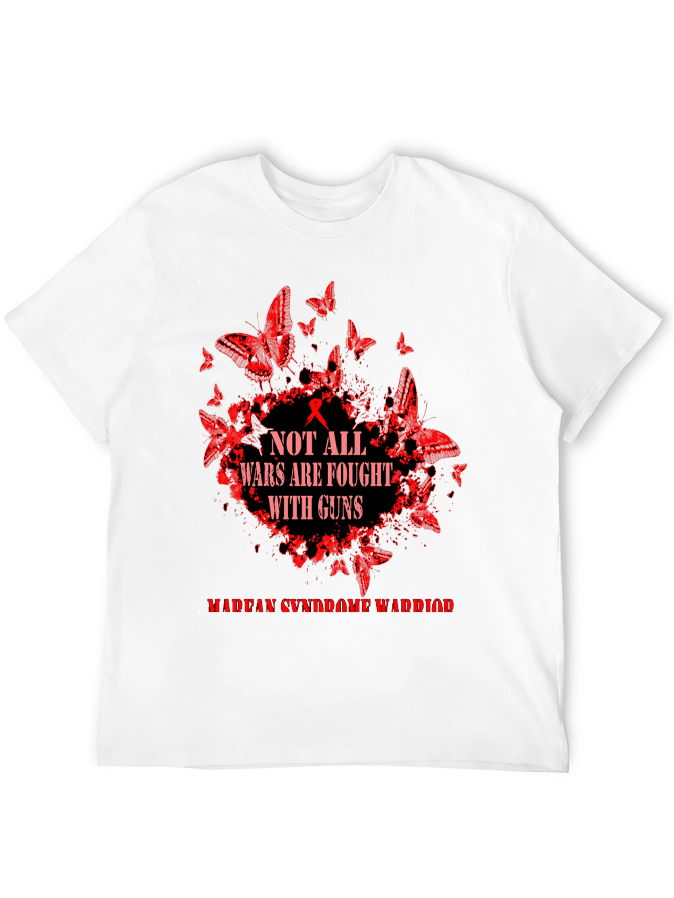 Marfan Syndrome Warrior Tee: Butterfly Guns Awareness