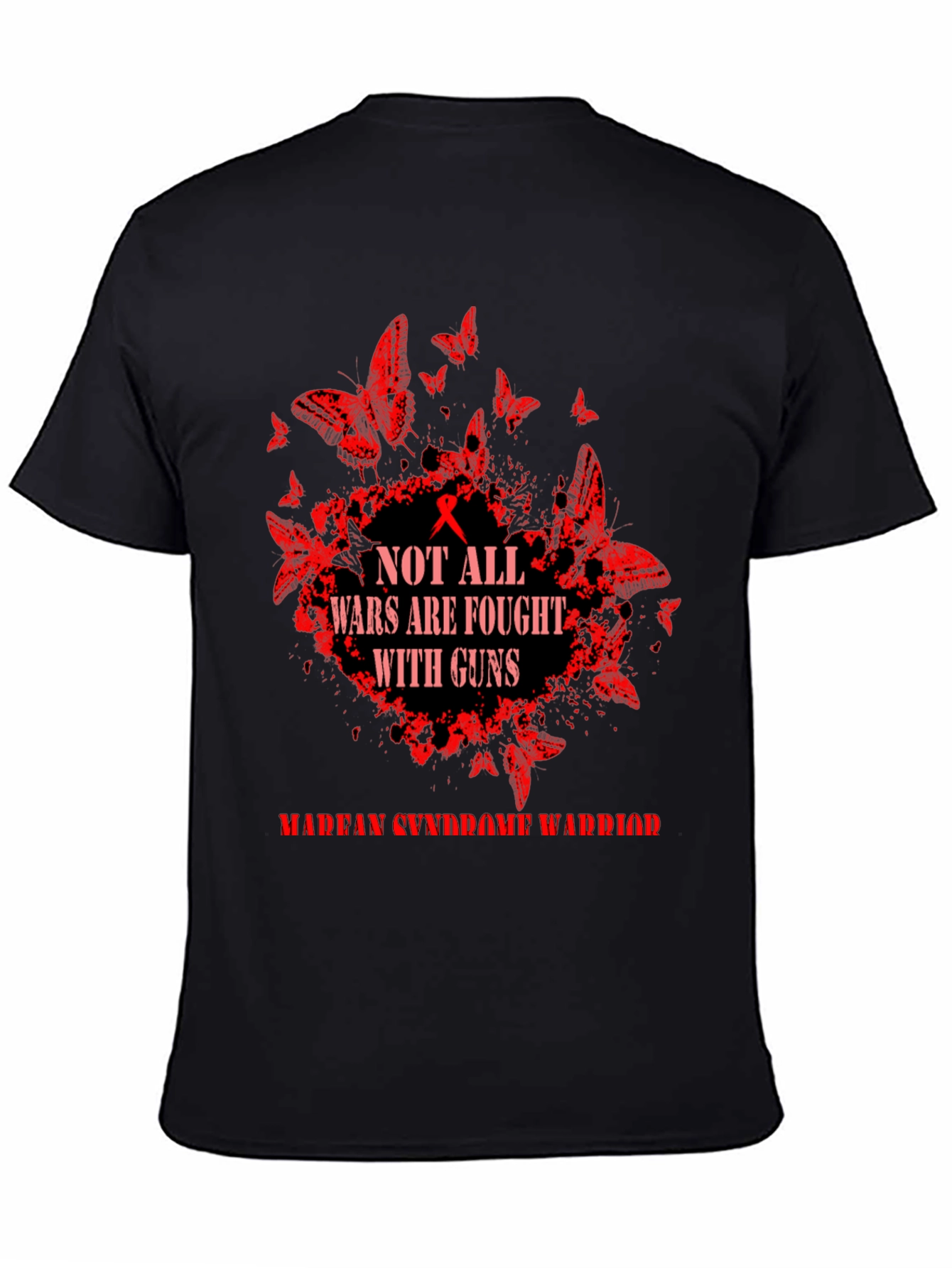 Marfan Syndrome Warrior Tee: Butterfly Guns Awareness