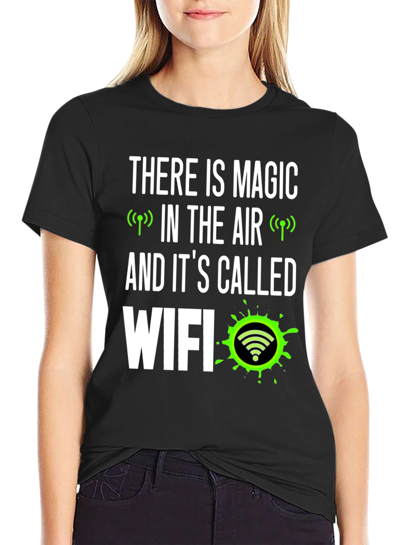 Magic WiFi T-Shirt - Humorous Geek Tee