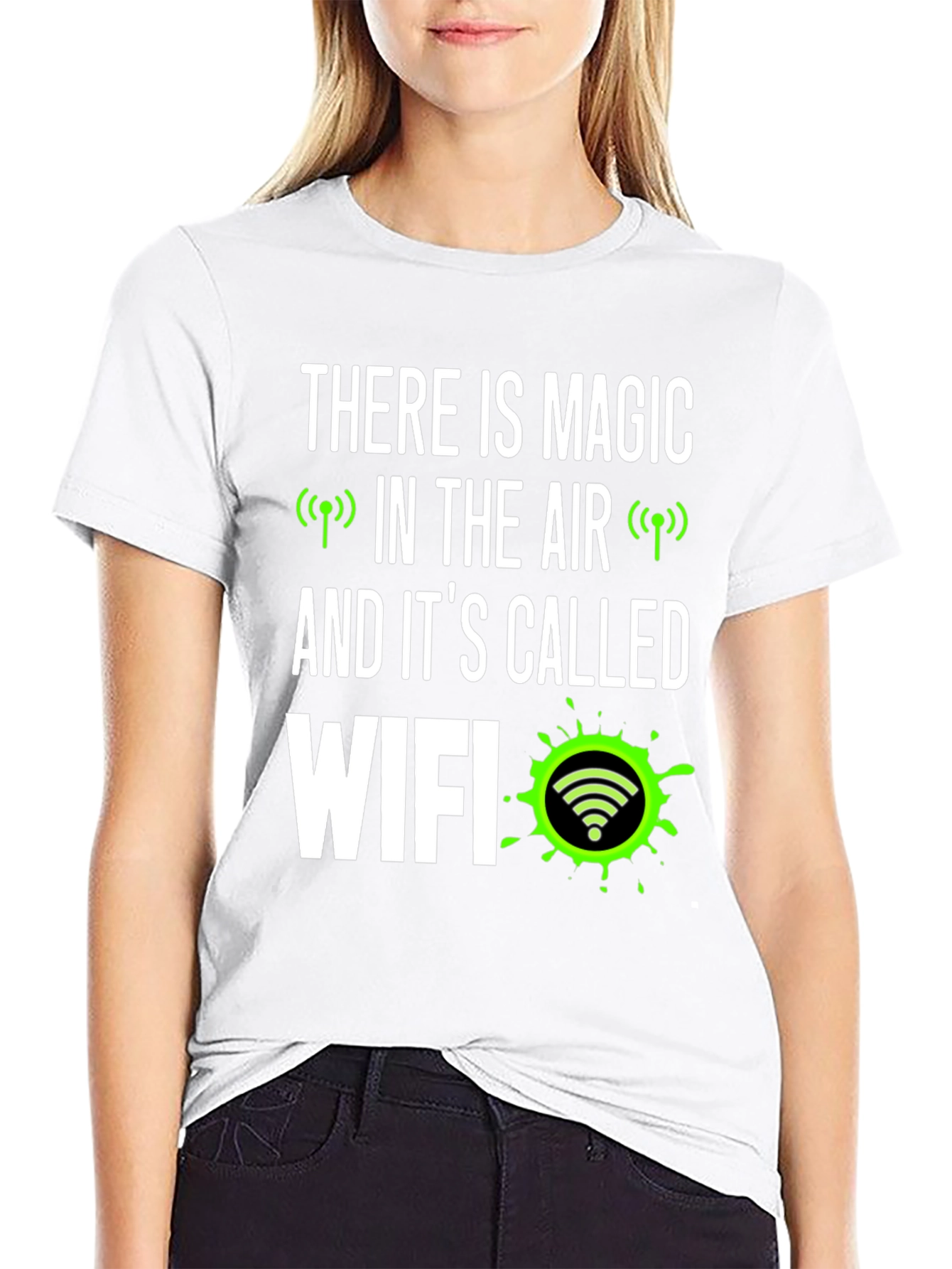 Magic WiFi T-Shirt - Humorous Geek Tee
