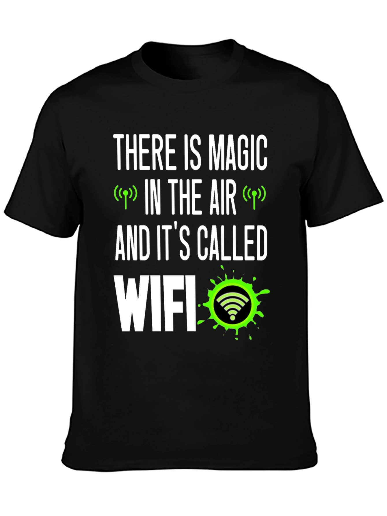 Magic WiFi T-Shirt - Humorous Geek Tee