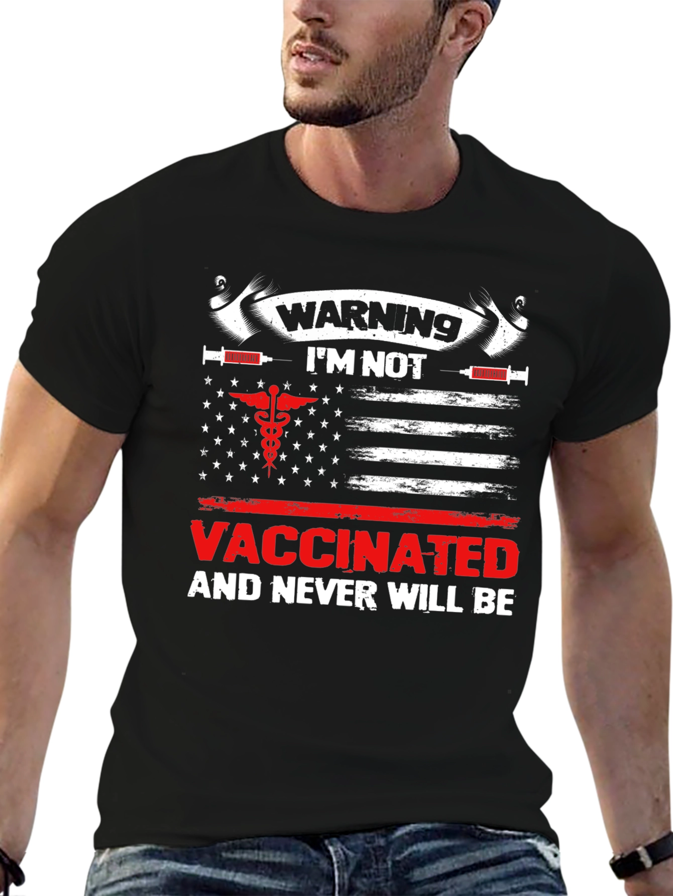 Warning Im Not Vaccinated T-Shirt