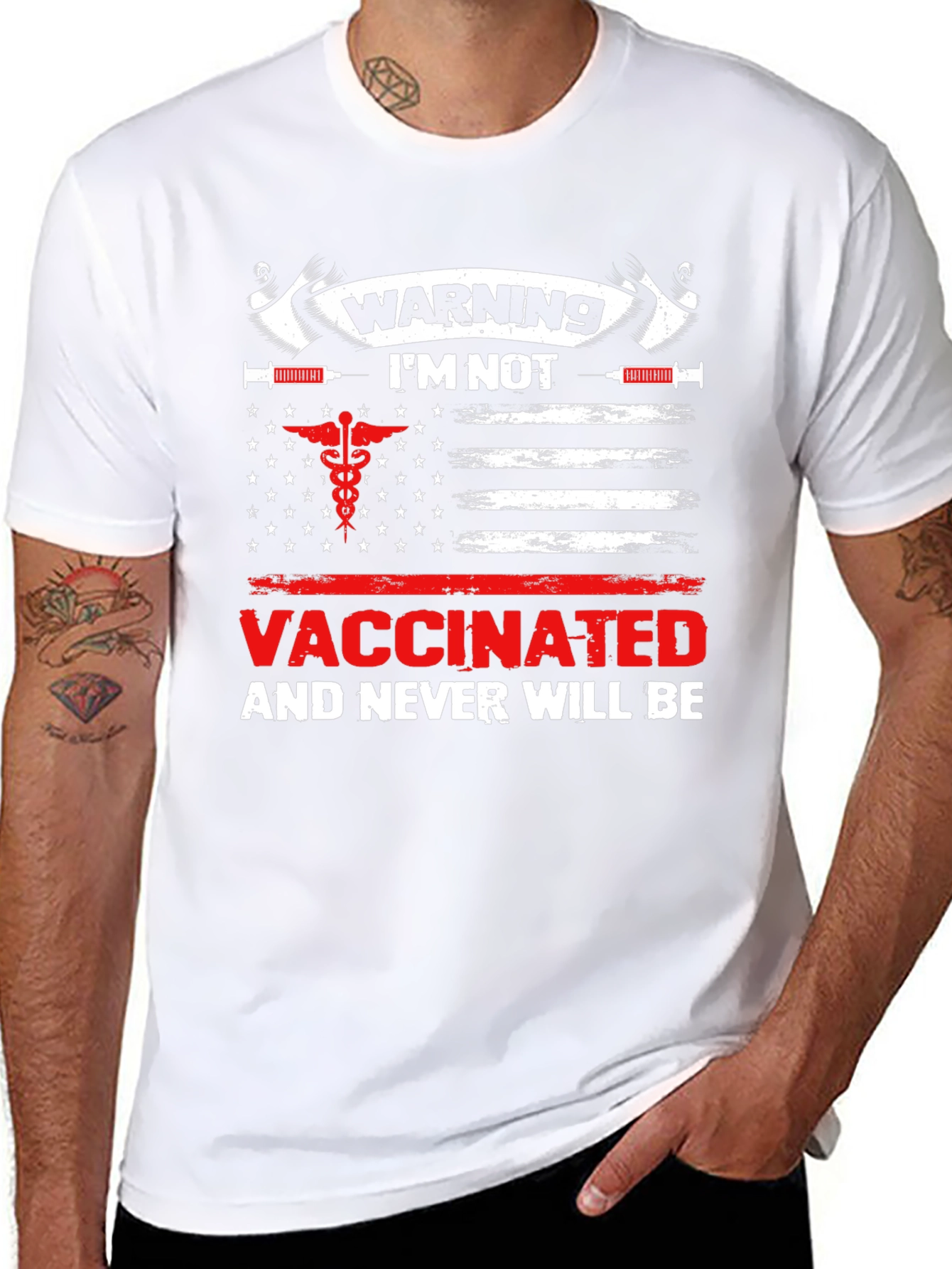 Warning Im Not Vaccinated T-Shirt