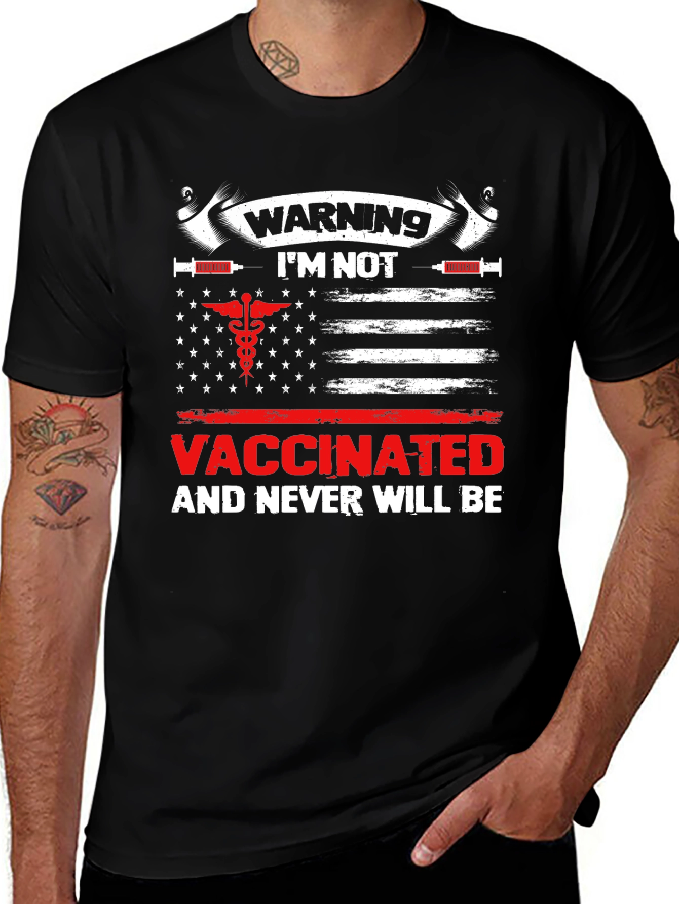 Warning Im Not Vaccinated T-Shirt