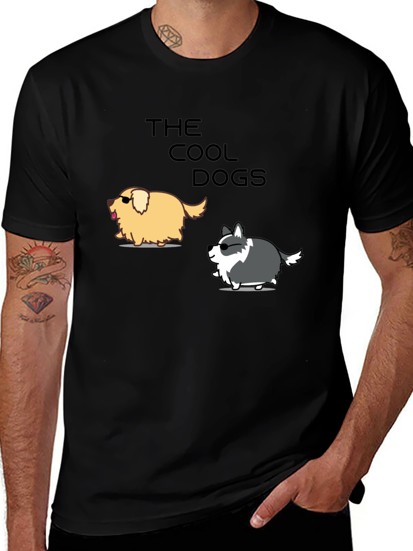 Cool Dogs Graphic Tee - Trendy Casual T-Shirt