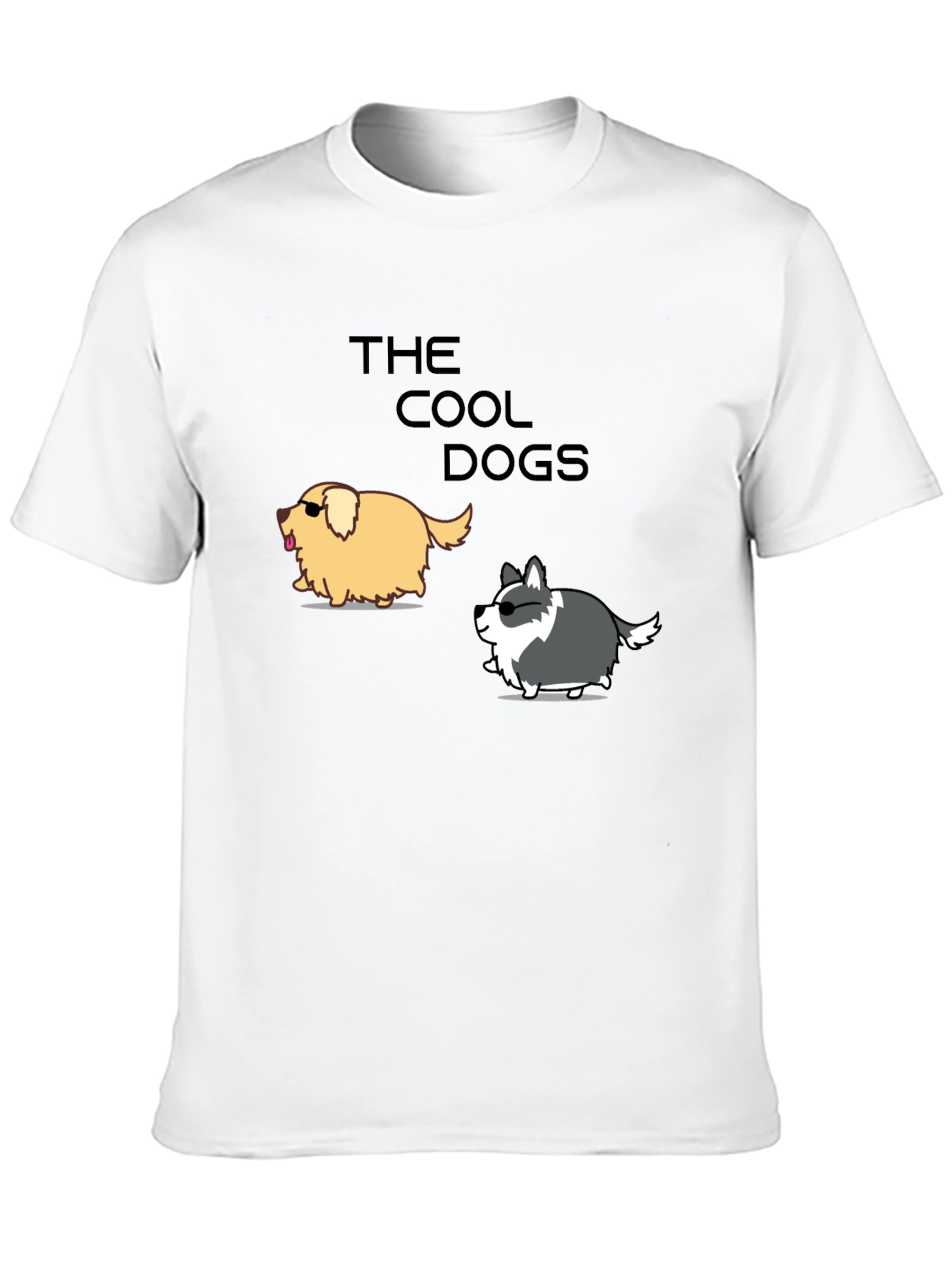 Cool Dogs Graphic Tee - Trendy Casual T-Shirt