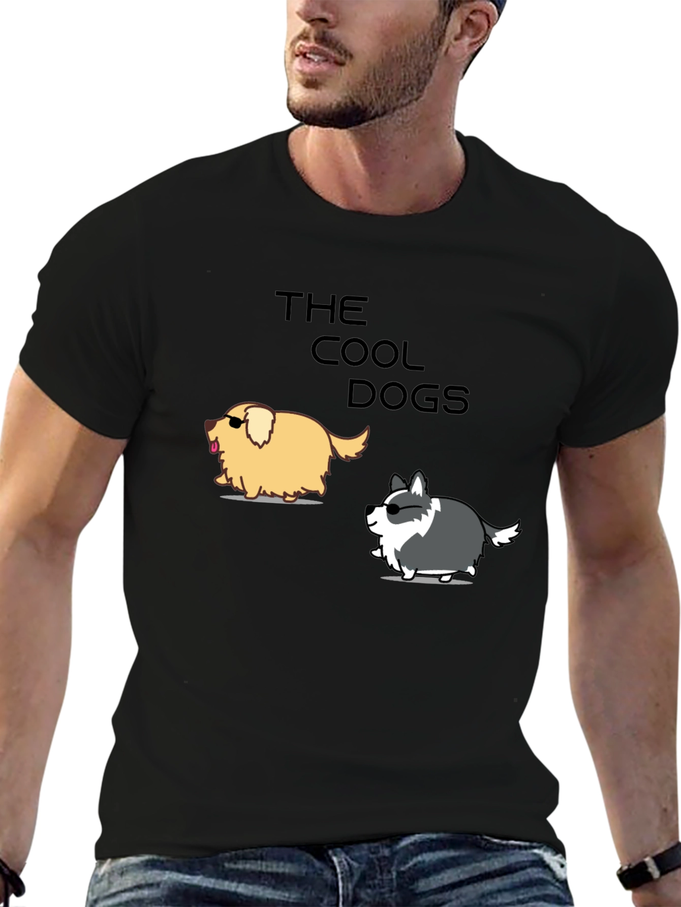 Cool Dogs Graphic Tee - Trendy Casual T-Shirt