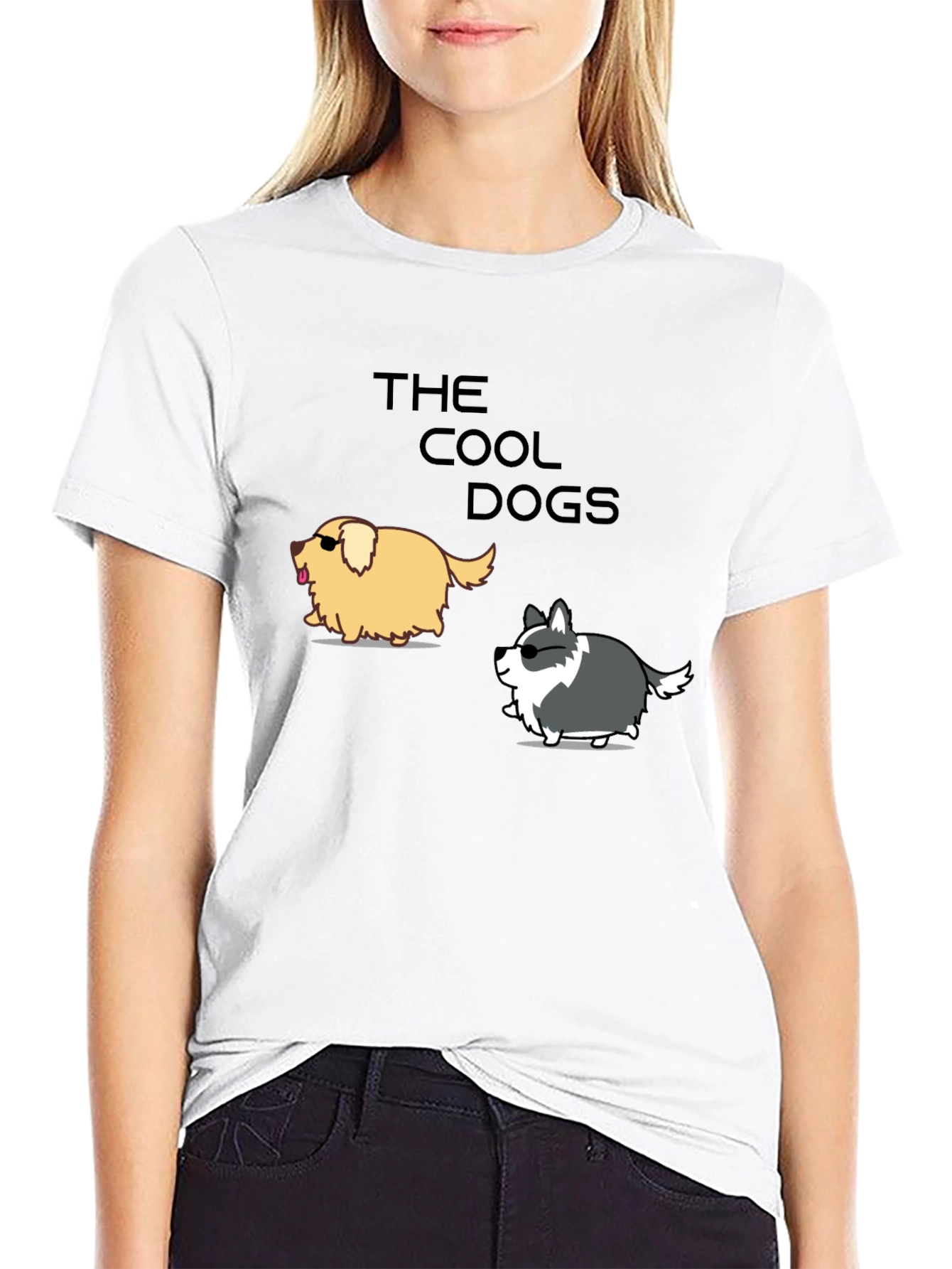 Cool Dogs Graphic Tee - Trendy Casual T-Shirt