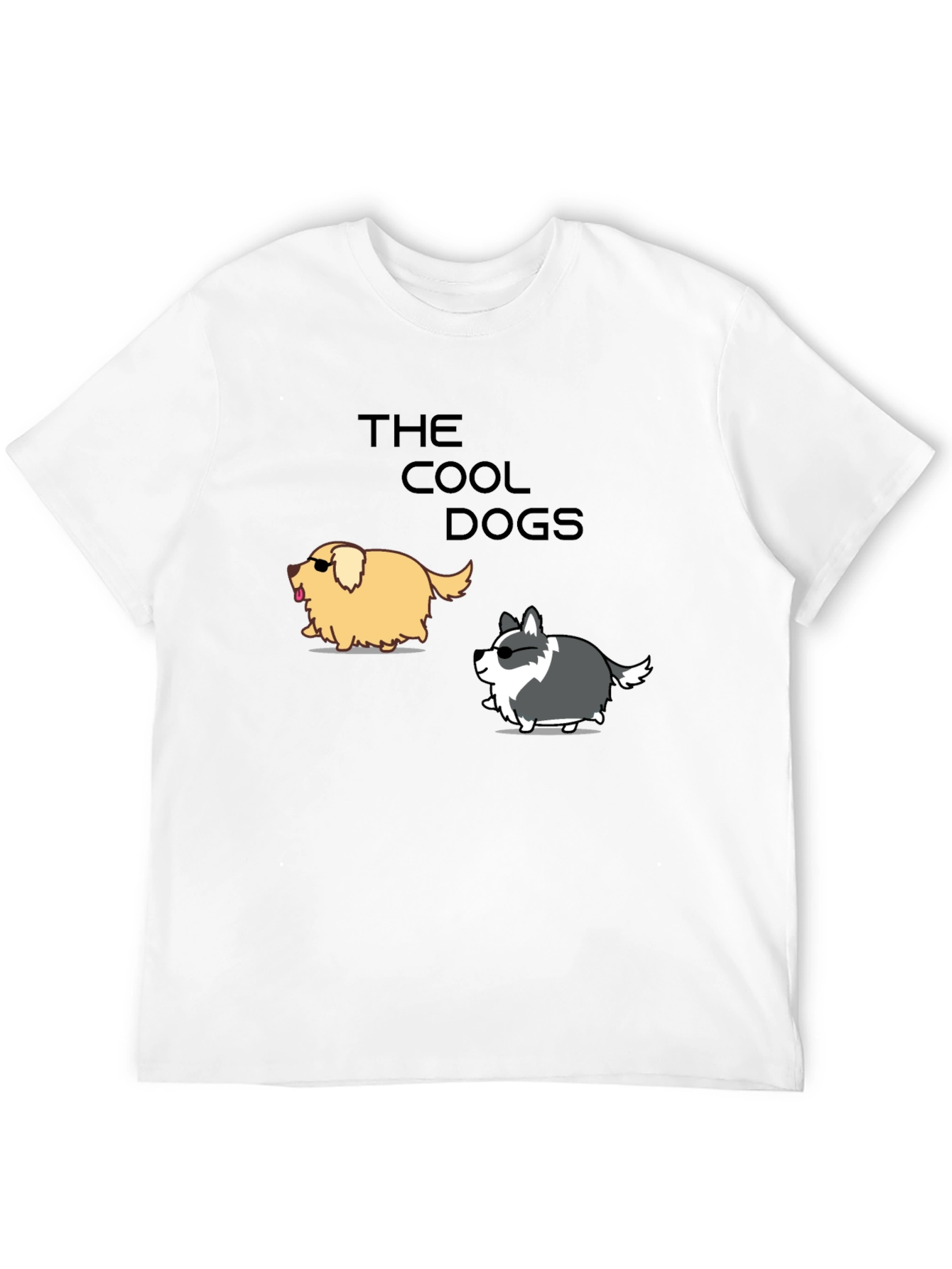 Cool Dogs Graphic Tee - Trendy Casual T-Shirt