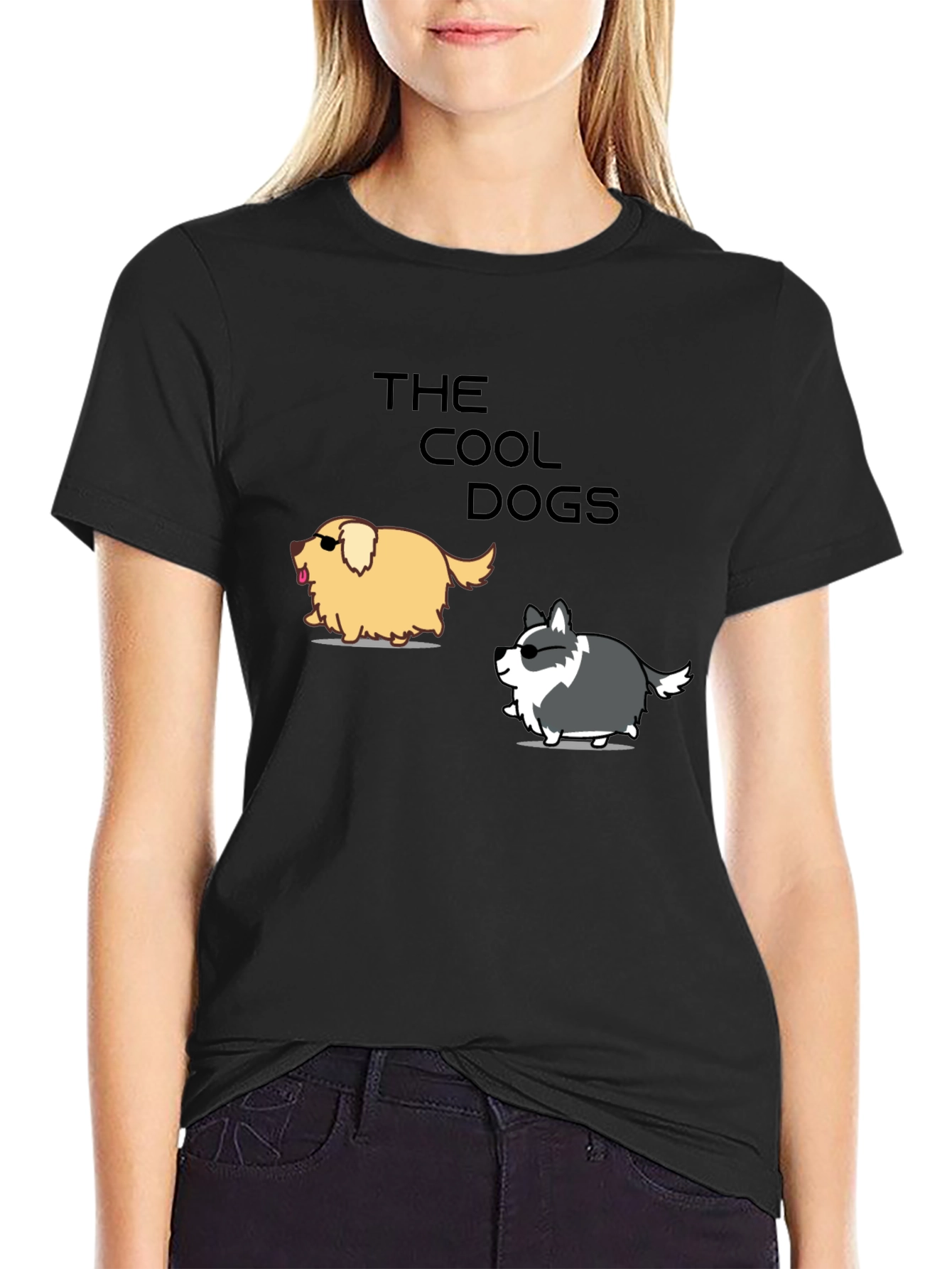 Cool Dogs Graphic Tee - Trendy Casual T-Shirt