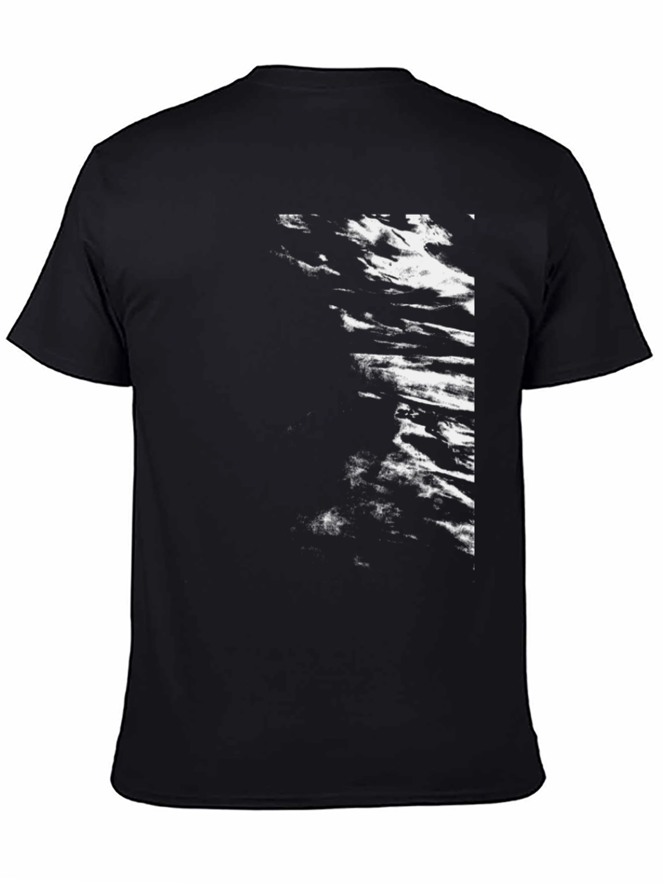 Abstract Print Black T-Shirt